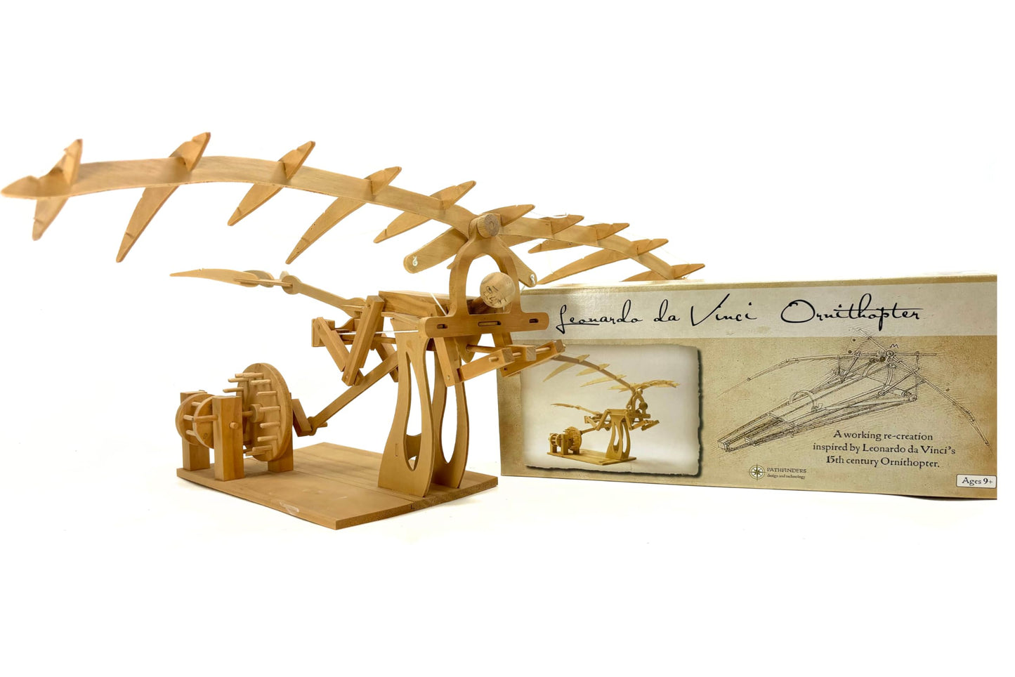 PATHFINDERS STEM Kit – Leonardo da Vinci Ornithopter | 3D Puzzle & Engineering Toy for Kids Ages 9+ | Educational Science & Learning Resource | Fun Gift Idea for Girls