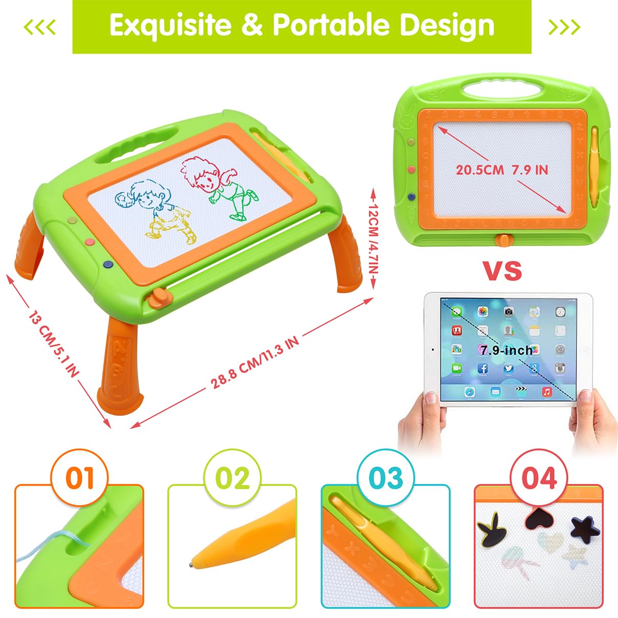 Toddler Girl Boy Toys,Magnetic Drawing Board Toddler Toys for 3 Year Old Girls Boys,1 Pen Doodle Board Kids Toys for 3 Year Old Boy,Class Must Haves Essentials Gifts for Girls Boys Birthday Easter
