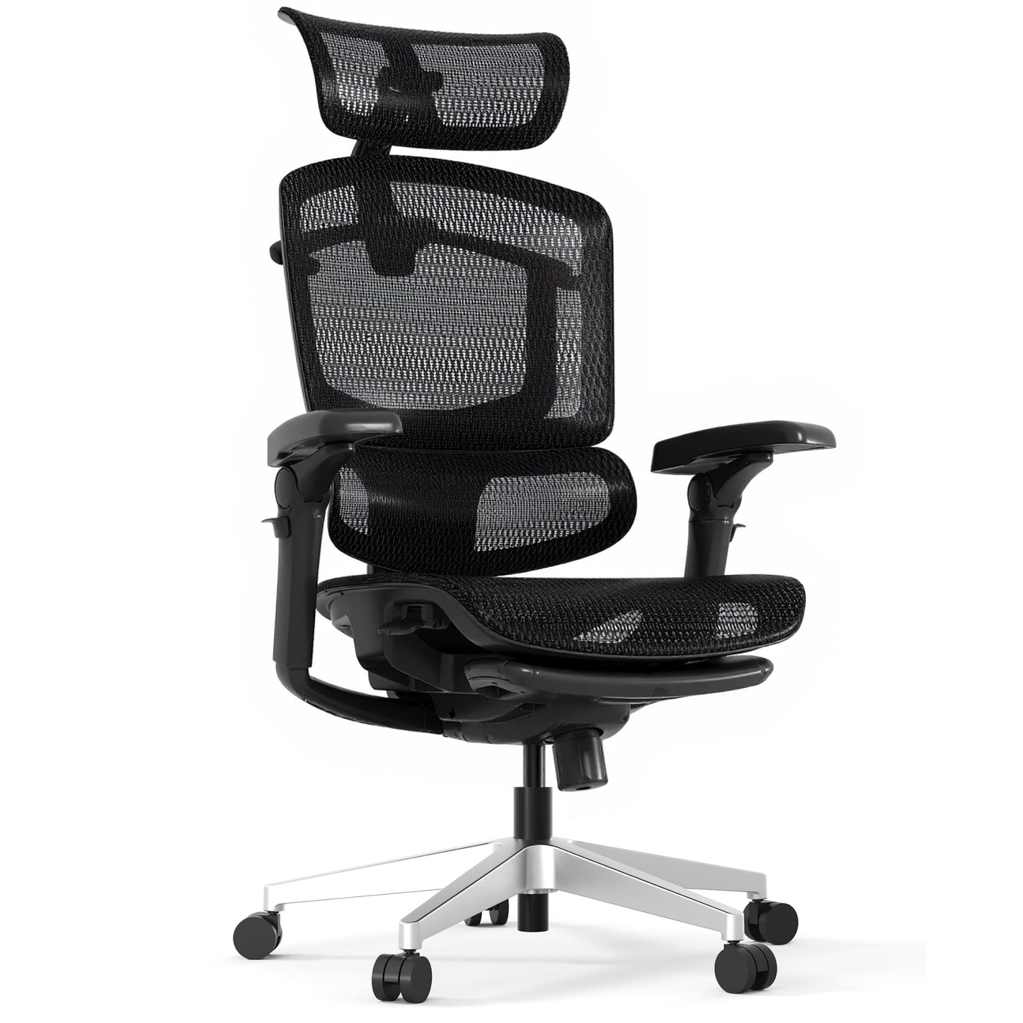 FLEXISPOT ErgoX-PRO Ergonomic Office Chair with Footrest Black – AeroWeave 5.0 Mesh Seat, 5D Lumbar, 7D Armrests, 4D Headrest, 551LBS Capacity – Office, Gaming, Home