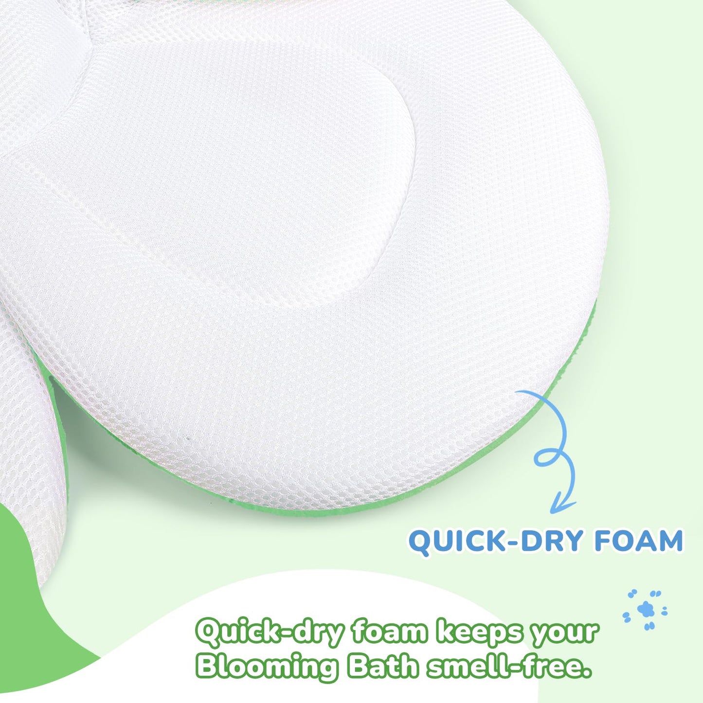 YooxArmor Baby Bath Pad for Infant Bathtub Sink, Non-Slip Flower Bathtub for Infants 0-6 Months, Soft Baby Sink Bath Cushion for Babies Bath Time, Newborns Bath Essentials Must Haves-Turtle