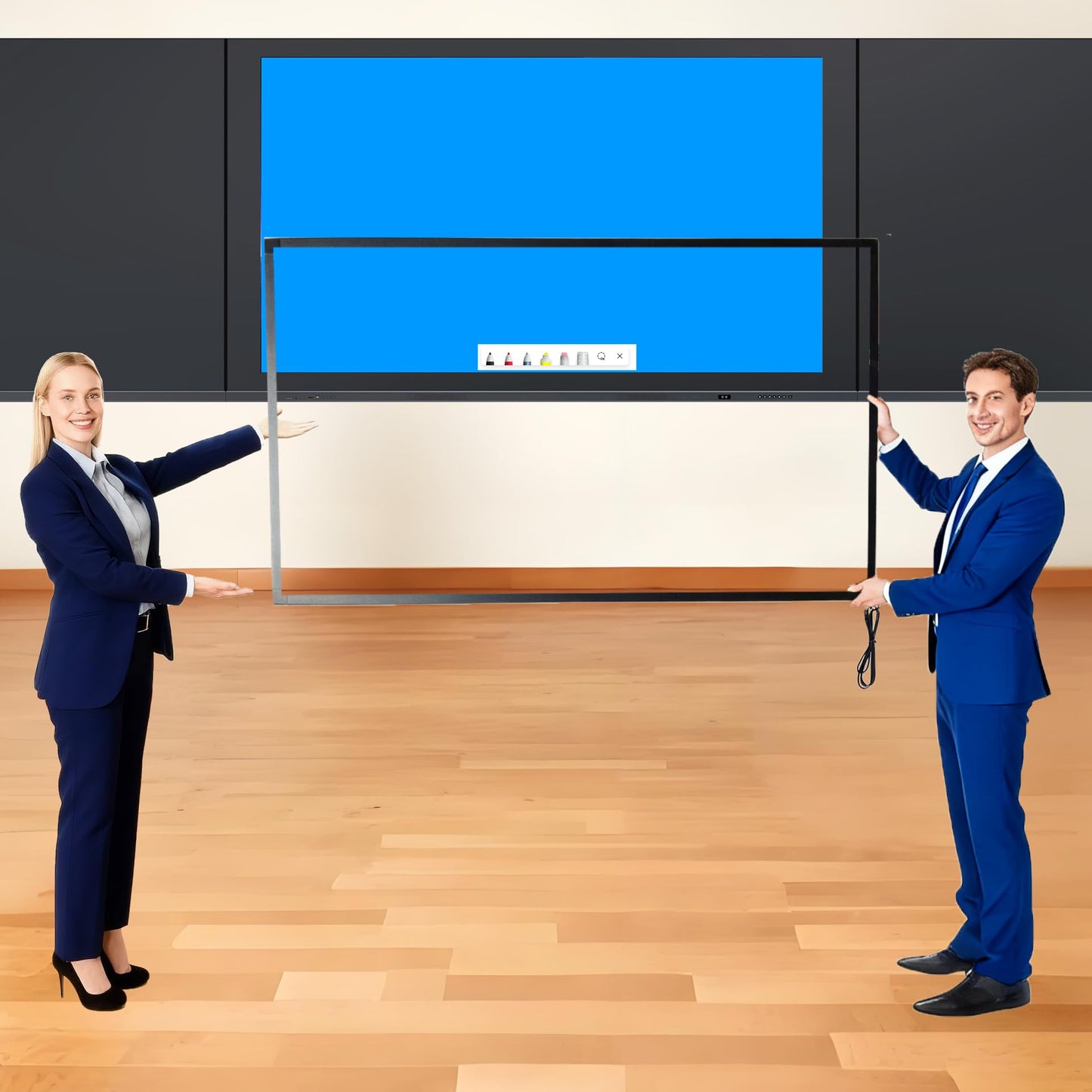 Chengying 55 inch 10 Point Multi-Touch Infrared Touch Frame, ir Touch Panel, Infrared Touch Screen Overlay