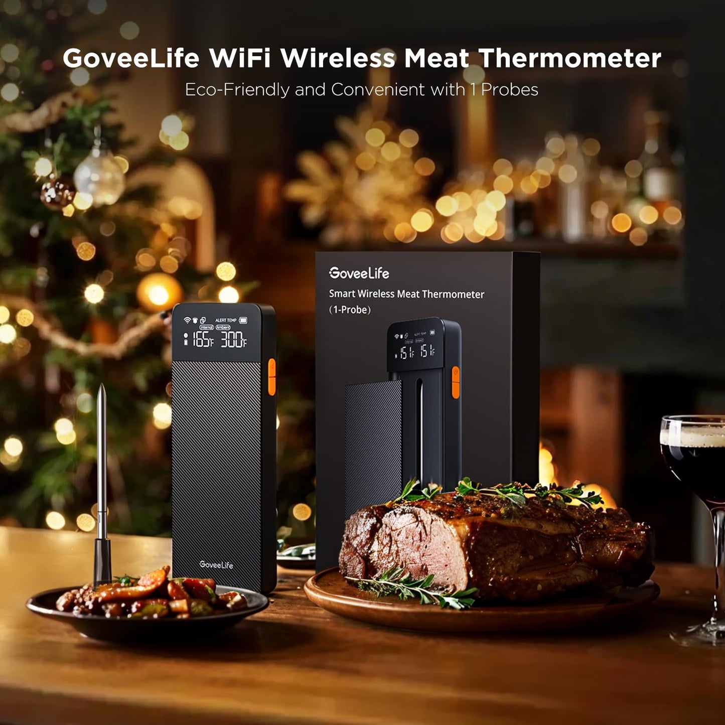 GoveeLife Wireless Meat Thermometer Bundle with Smart Electric Composter