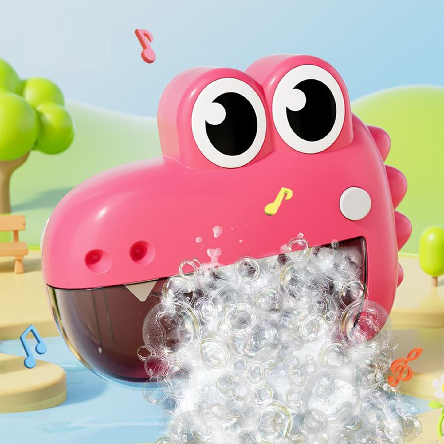 Bubble Maker for Bathtub - Widely Uses Bath Bubble Machine, Cute Frog Crocodile Toys | Convenient Installation Shower Fun, Birthday Easter Basket Stuffers Bathing Play Accessory