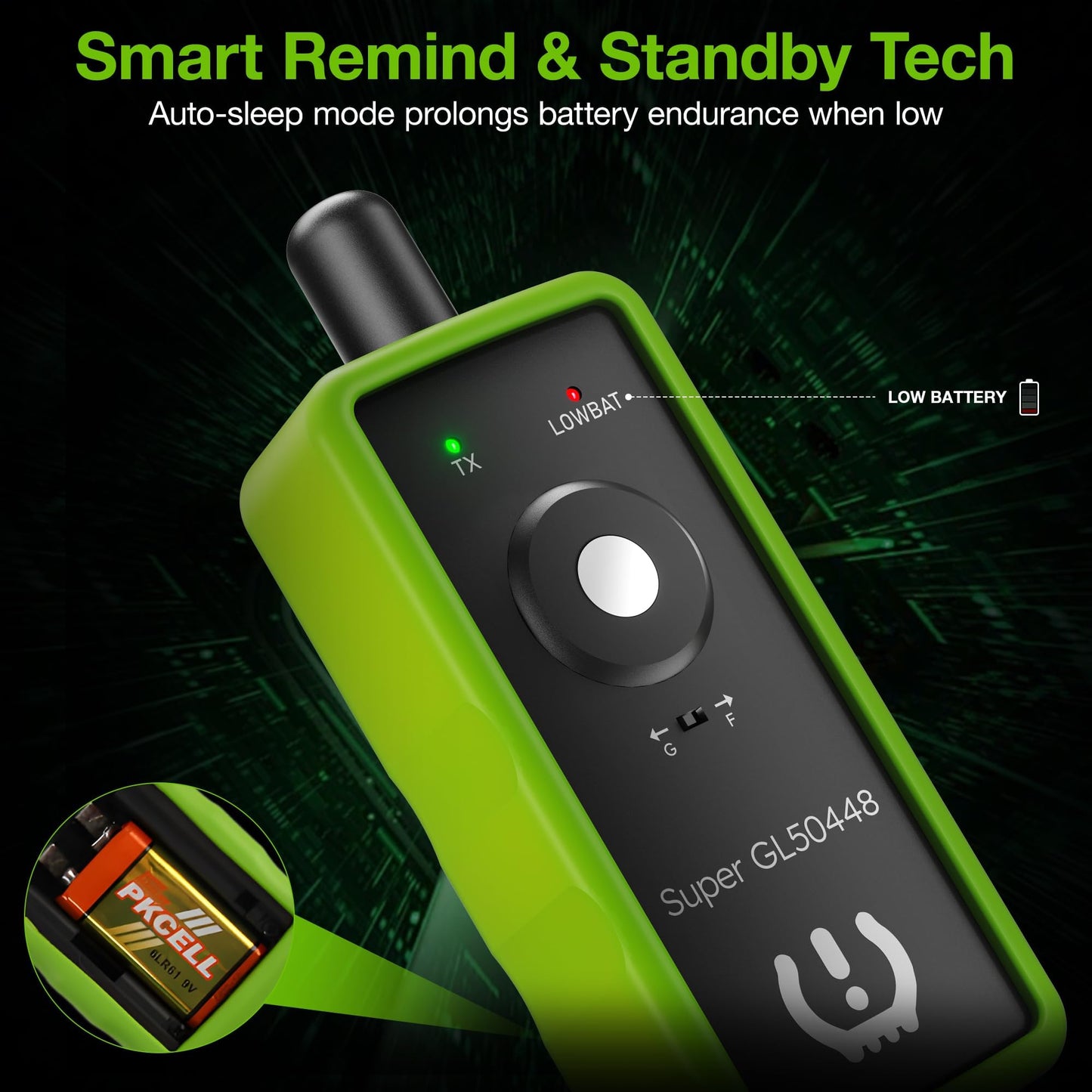 VXDAS 2IN1 TPMS Relearn Tool Super GL50448 for GM and Ford with Model Switch Button,Tire Pressure Sensor Monitor Rest Activation for Buick/Cadillac/Chevrolet/GMC/Lincoln/Mazda 2024 Edition(Green)