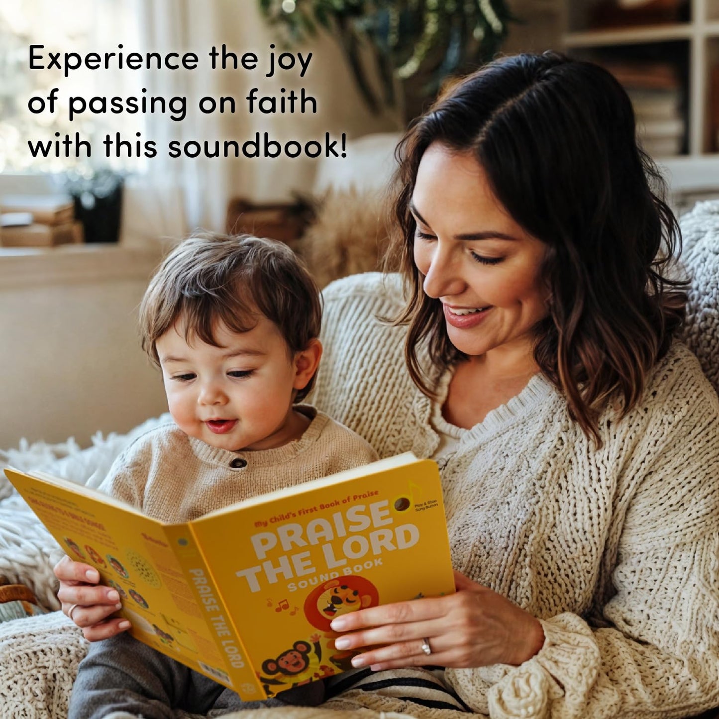 Praise The Lord Christian Sound Books for Kids - 6 Bible Songs for Toddlers – Christian Gifts for Kids - Baby Bible for Baptism, Christening, Dedication Gifts, Sunday School, Preschool Homeschool