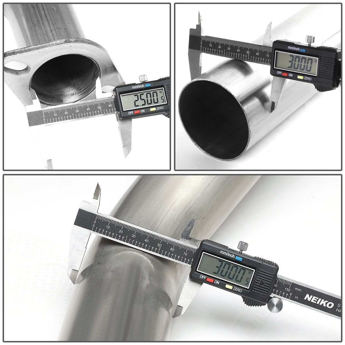 DNA MOTORING CBE-NTT07-56L Stainless Steel Cat Back Exhaust System [Compatible with 04-15 Nissan Titan]