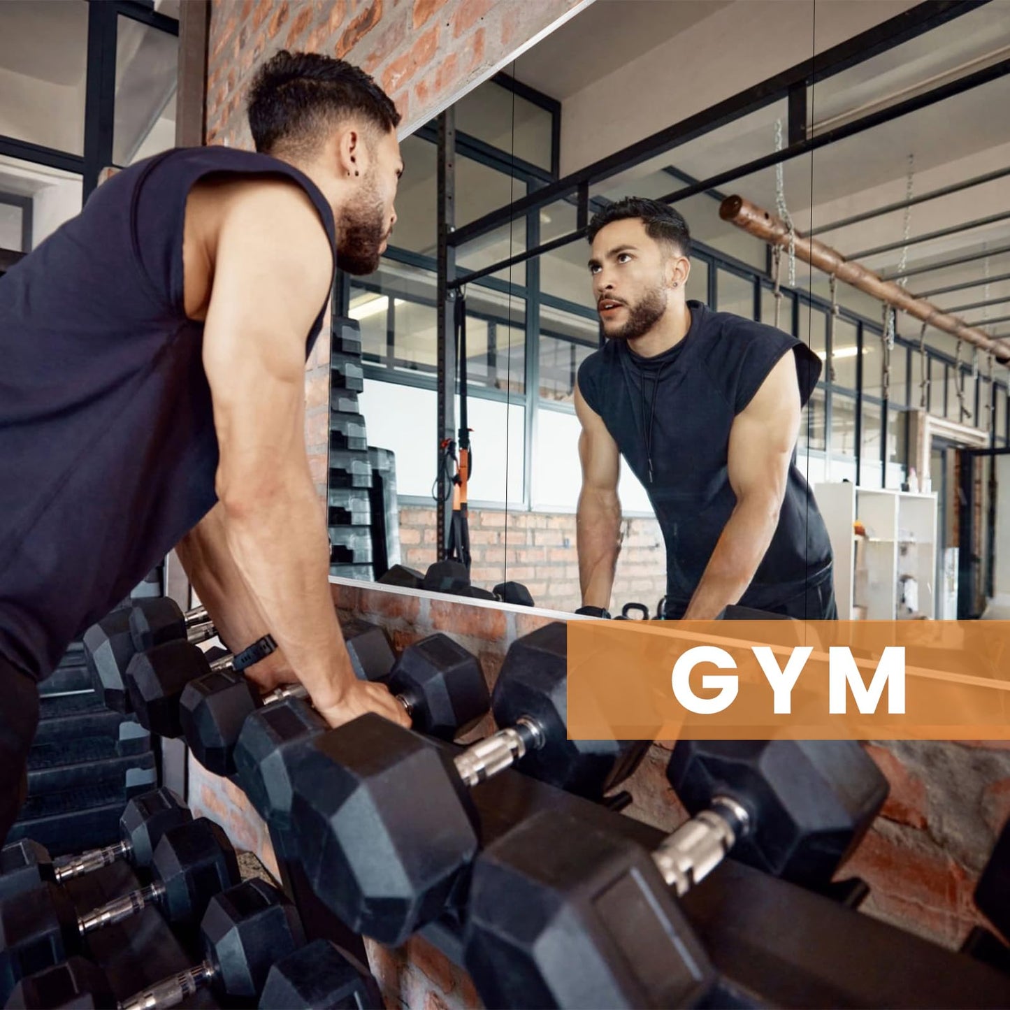 pertetey Home Gym Mirror, 56X24 Inch(Each)-2Pack Large Frameless Tempered Glass Full Body Wall Mounted Mirror for Gym, Yoga, Exercise, Dance Studio
