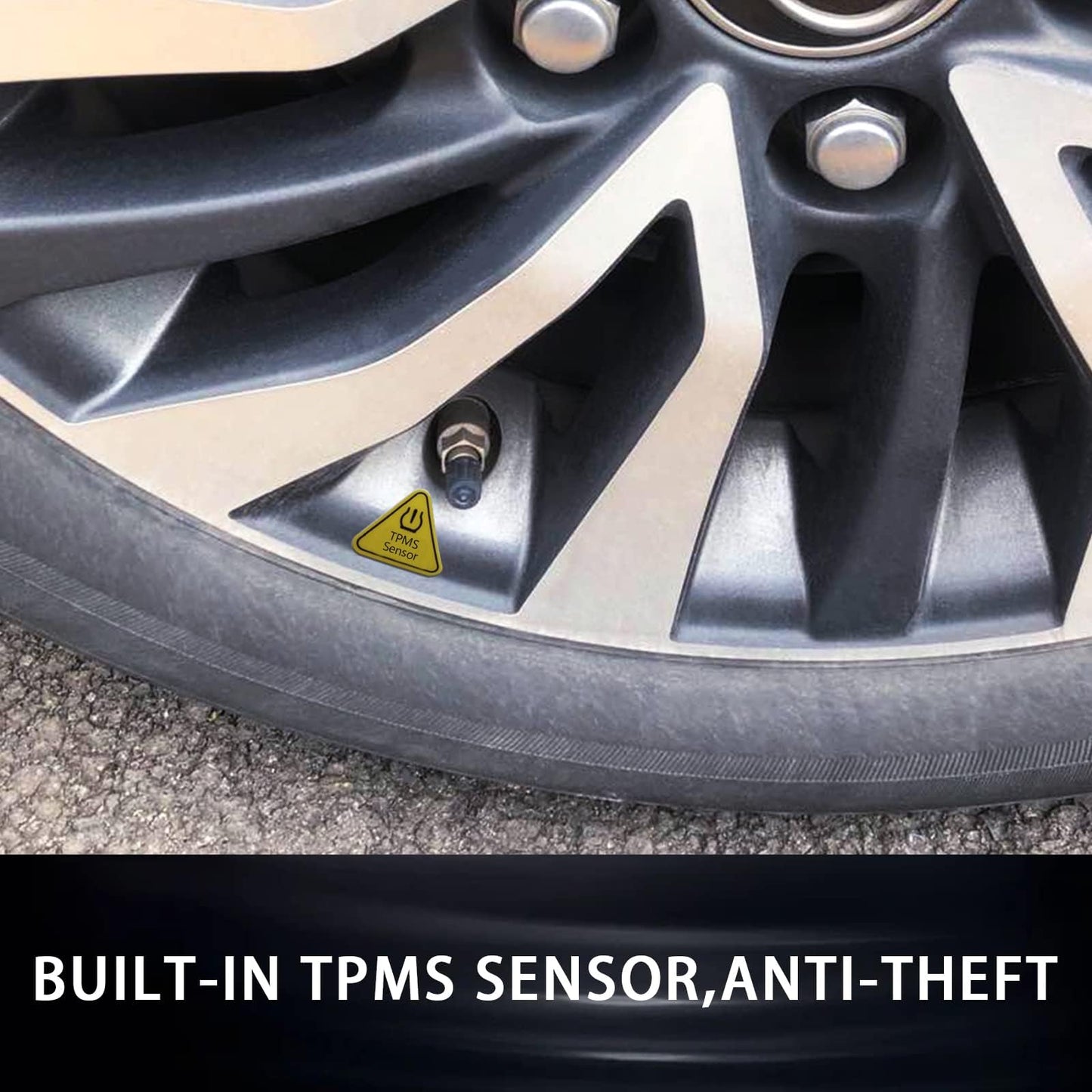 GEARMEISTER Tpms Sensor, 433MHZ Tire Pressure Sensor for Chevrolet/Buick/Cadillac/GMC Acadia Sierra 2016-2022, Pre-Programmed TPMS Sensors 13598773 13589601 13506028 13594222 4 PCS