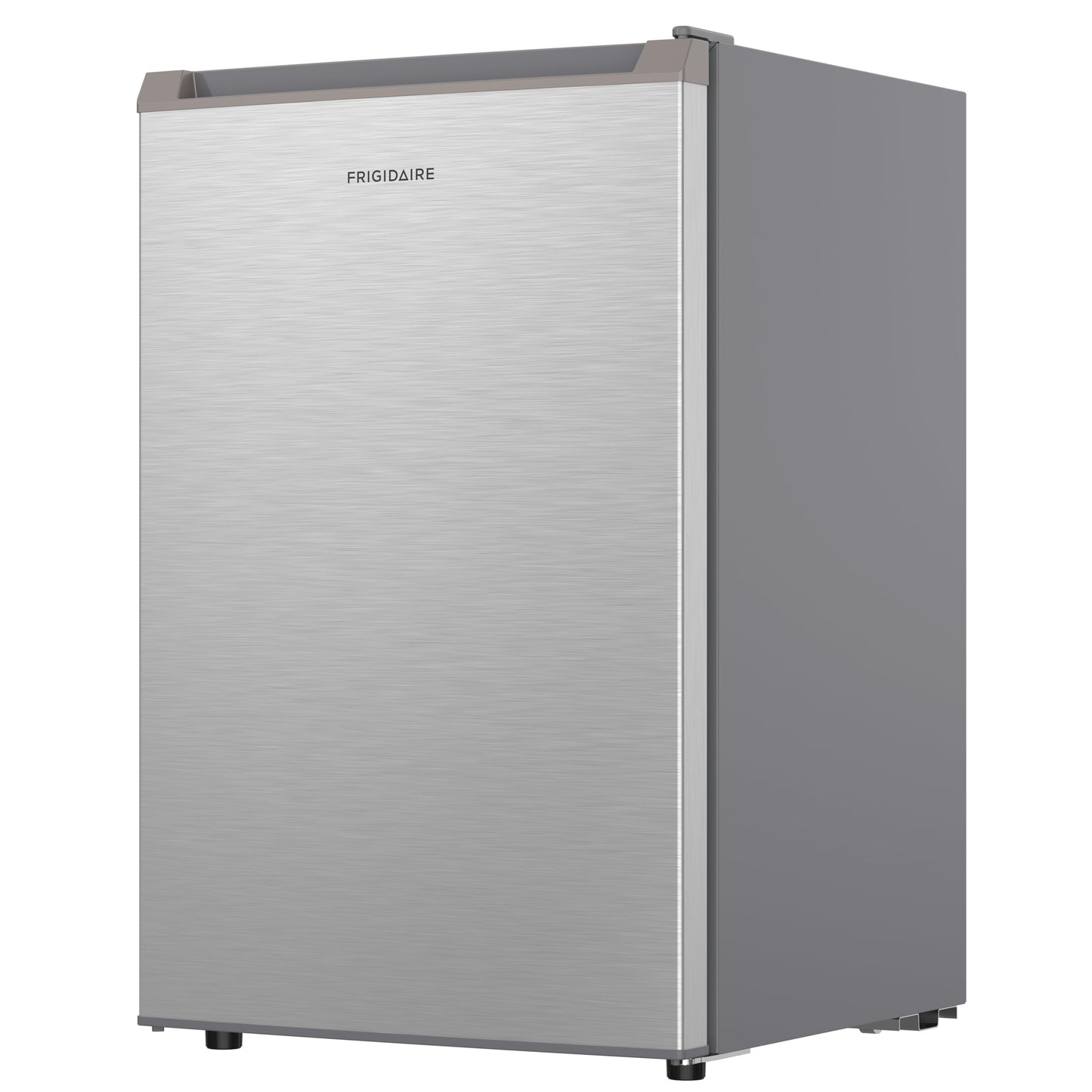 Frigidaire Mini Refrigerator, Compact Freezer Compartment, Adjustable Thermostat Control, Reversible Door, Contemporary Series, 4.5 cu ft, Platinum