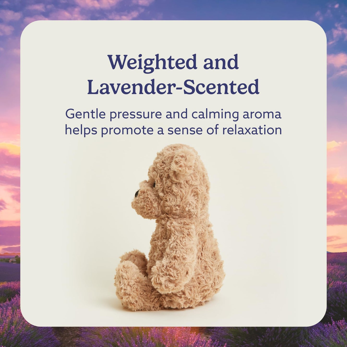 warmies Microwavable & Weighted Stuffed Animals, Brown Curly Bear - Heated Stuffed Animal Plushie for Warmth & Comfort - Cute Soft Plush Toys for Adults & Children (Boys, Girls, Babies & Toddlers)