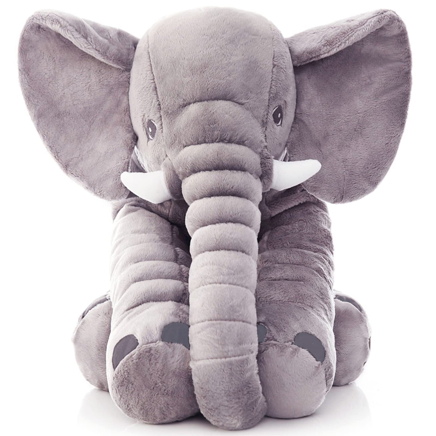Ryttir 24 Inch Fuzzy Large Elephant Stuffed Animal, Soft Stuffed Elephants Plush Toy Newborn Gift, Funny Elephant Gifts for Baby Women Girls Boys
