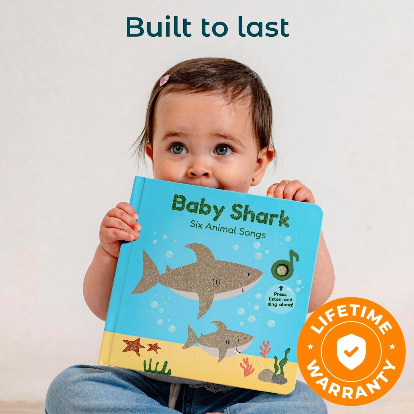 Cali's Books Baby Shark Music Book for Toddlers 1-3 Years Old - Animal Songs Musical Books, Interactive Baby Sound Book, Singing Toy for Children Girls, Learning Song Toys for Toddler Boys