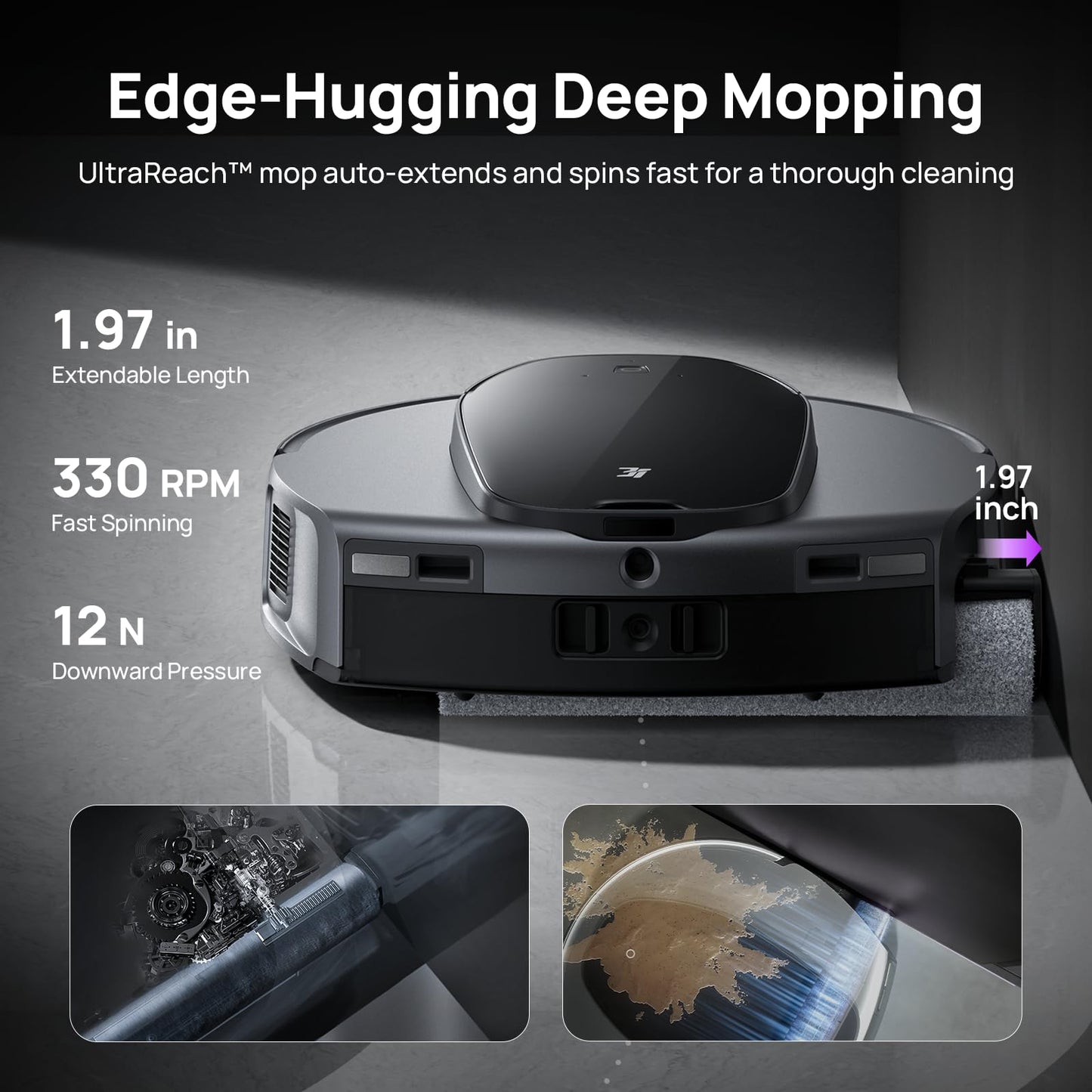 3i S10 Ultra Robot Vacuum and Mop with WaterRecycle System, 18000Pa Suction, Self-Cleaning Extendable Roller Mop, Auto Mop Washing & Drying, Self-Emptying & Refilling, Ai Obstacle Avoidance