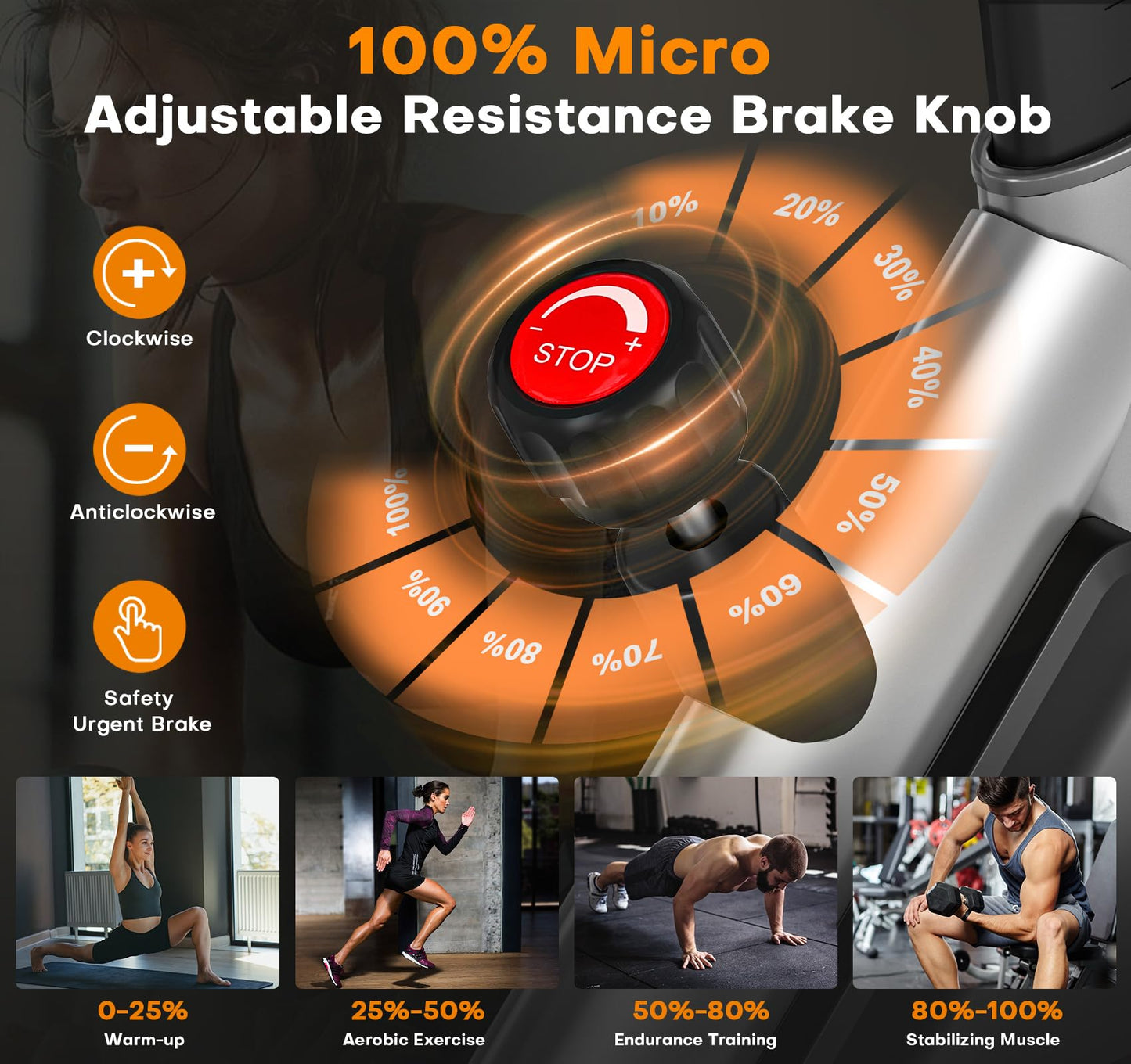 Exercise Bike, Silent Magnetic Resistance Stationary Bike for Home with App Compatible, Indoor Cycling Bike with Anti-Slip Mat, 350lbs Weight Capacity Upgraded Seat with Digital Monitor &Tablet Mount