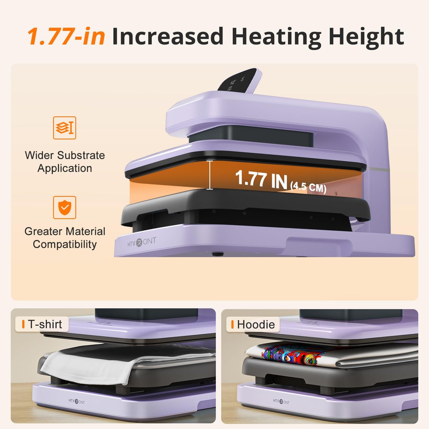 HTVRONT 15x15 Automatic Heat Press Machine & 10 Sheets 12"x10" Floral Heat Transfer Vinyl