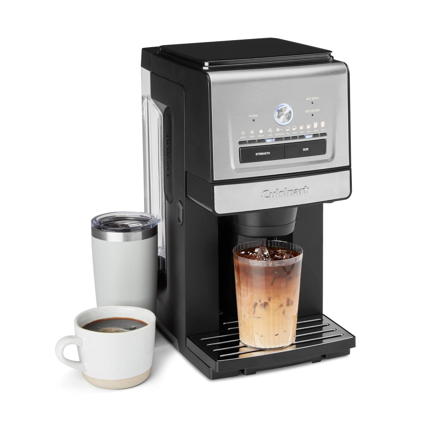 Cuisinart Coffee Maker, Custom Grind and Brew Single Cup Coffee Maker, 6 Cup Sizes, Built-in Stainless Steel Burr Mill, Adjustable Strength, Grind Control and Over Ice Feature, Easy Cleaning, DGB-30