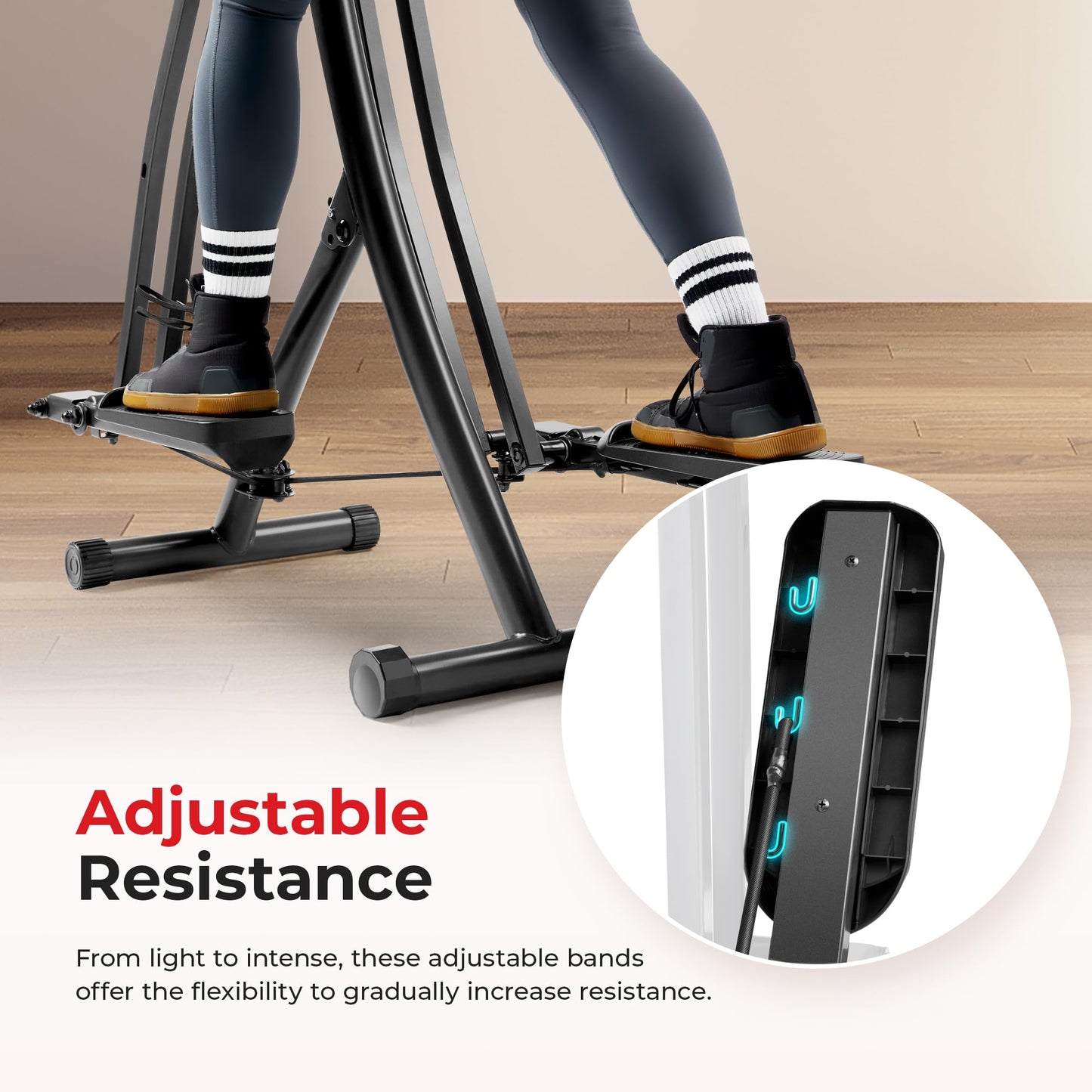 Sunny Health & Fitness SF-E902S Air Walk Pro Trainer Elliptical Machine Glider w/LCD Monitor, 220 LB Max Weight and 30 Inch Stride
