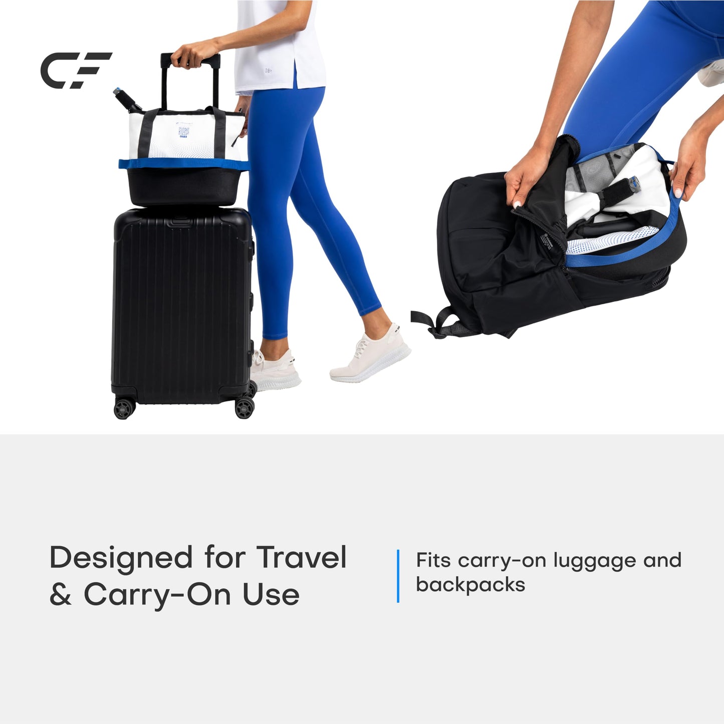 CF-2 Portable Cold Therapy Machine for Knee Surgery Recovery, Foldable & Quiet Ice Therapy System for Travel, Hotel & Home Use, Compact Overnight Cooling for Sports Recovery