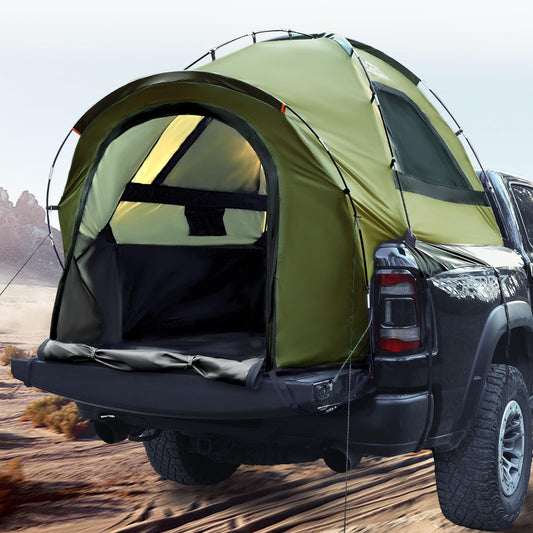 Truck Bed Tent, Waterproof PU3000mm Pickup Truck Tent for Camping 5.0-5.4 Ft Bed, 2-3 Person Sleeping Truck Tent, Portable for Car Camping