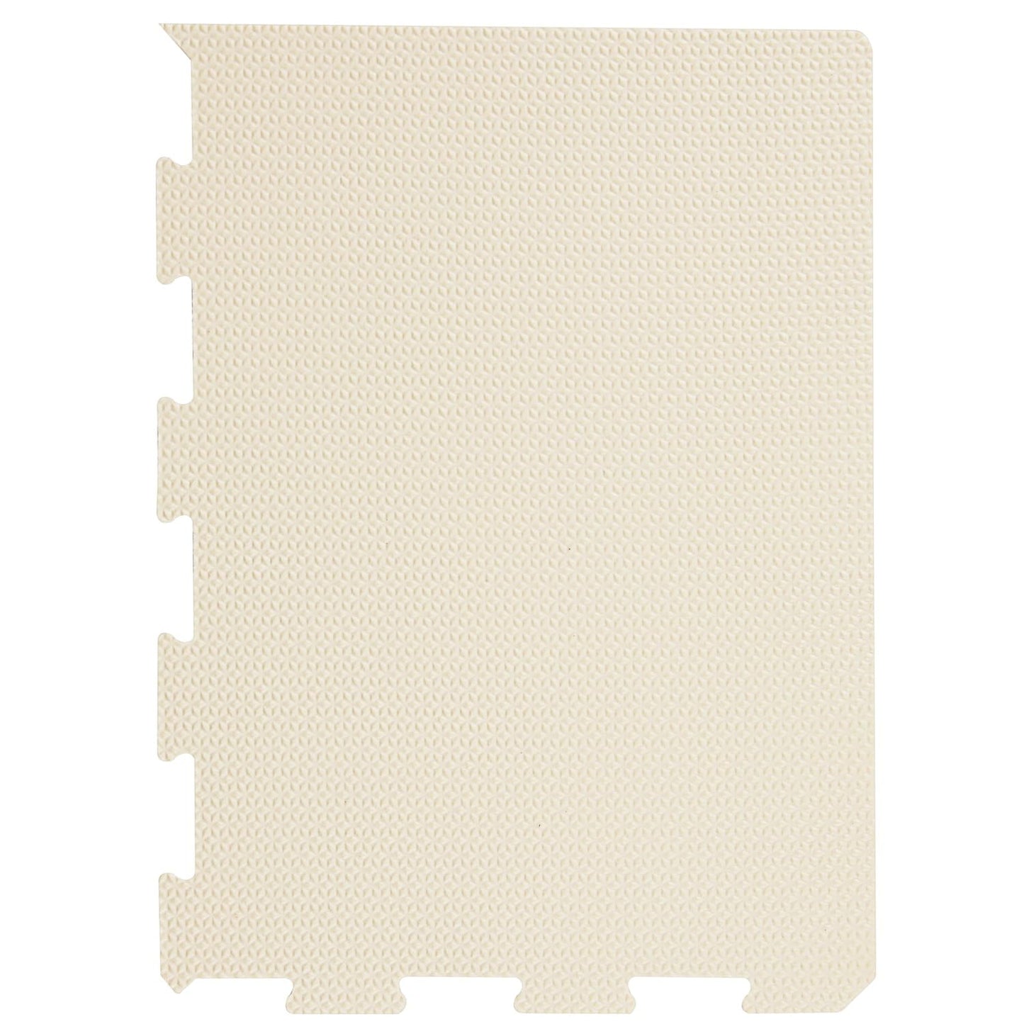 3 Sprouts Baby Foam Play Mat - Soft Foam Floor Tiles for Kids with Interlocking Puzzle Mats for Toddler Playroom - Safe 100% EVA Pads, Non-Toxic Waterproof Playmat - Cream