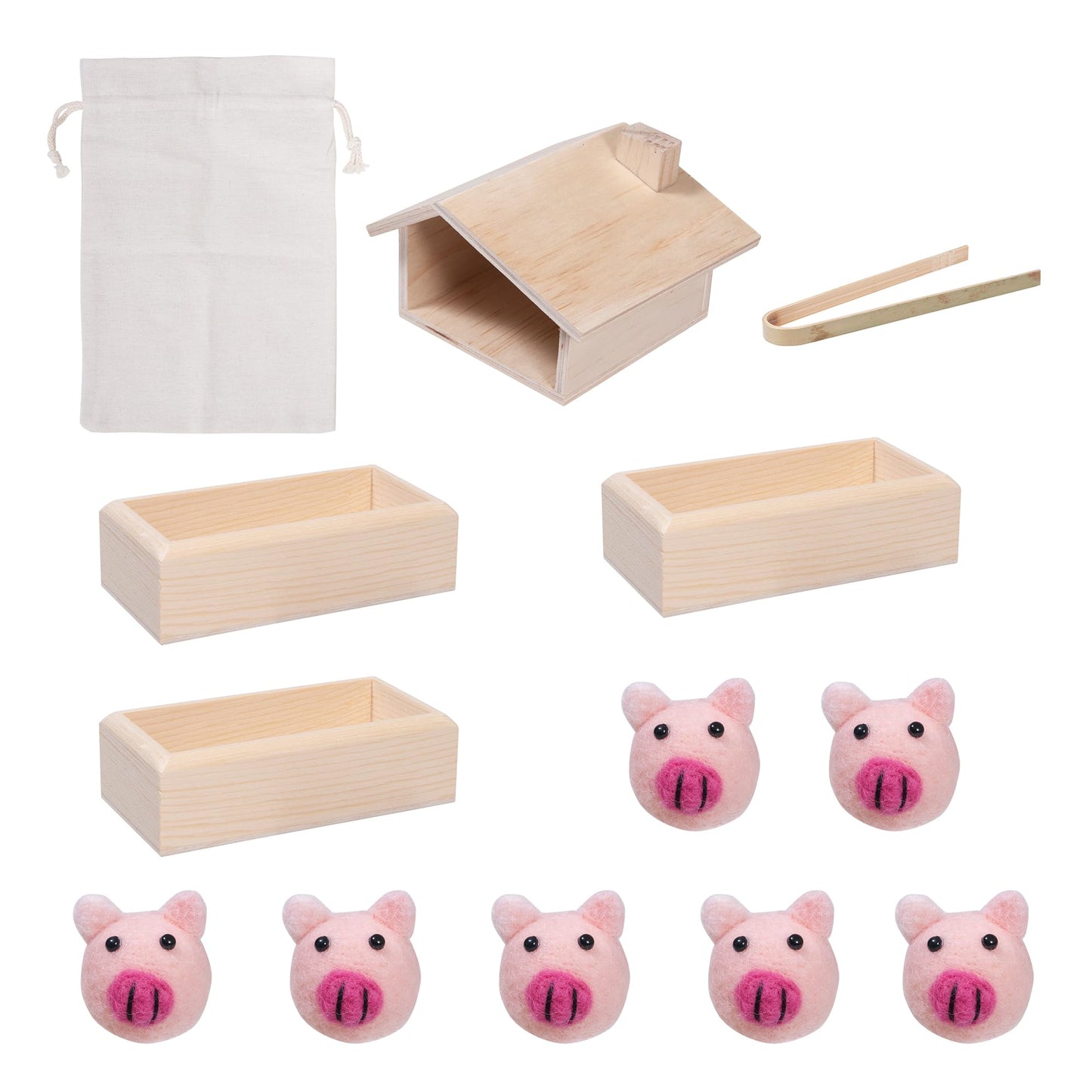 Sensory Bin Toys for Toddlers Montessori Toys, Waldorf Toys, Pretend Play Dish and Tongs- Fine Motor Learning Toys for Sensory Table Activities