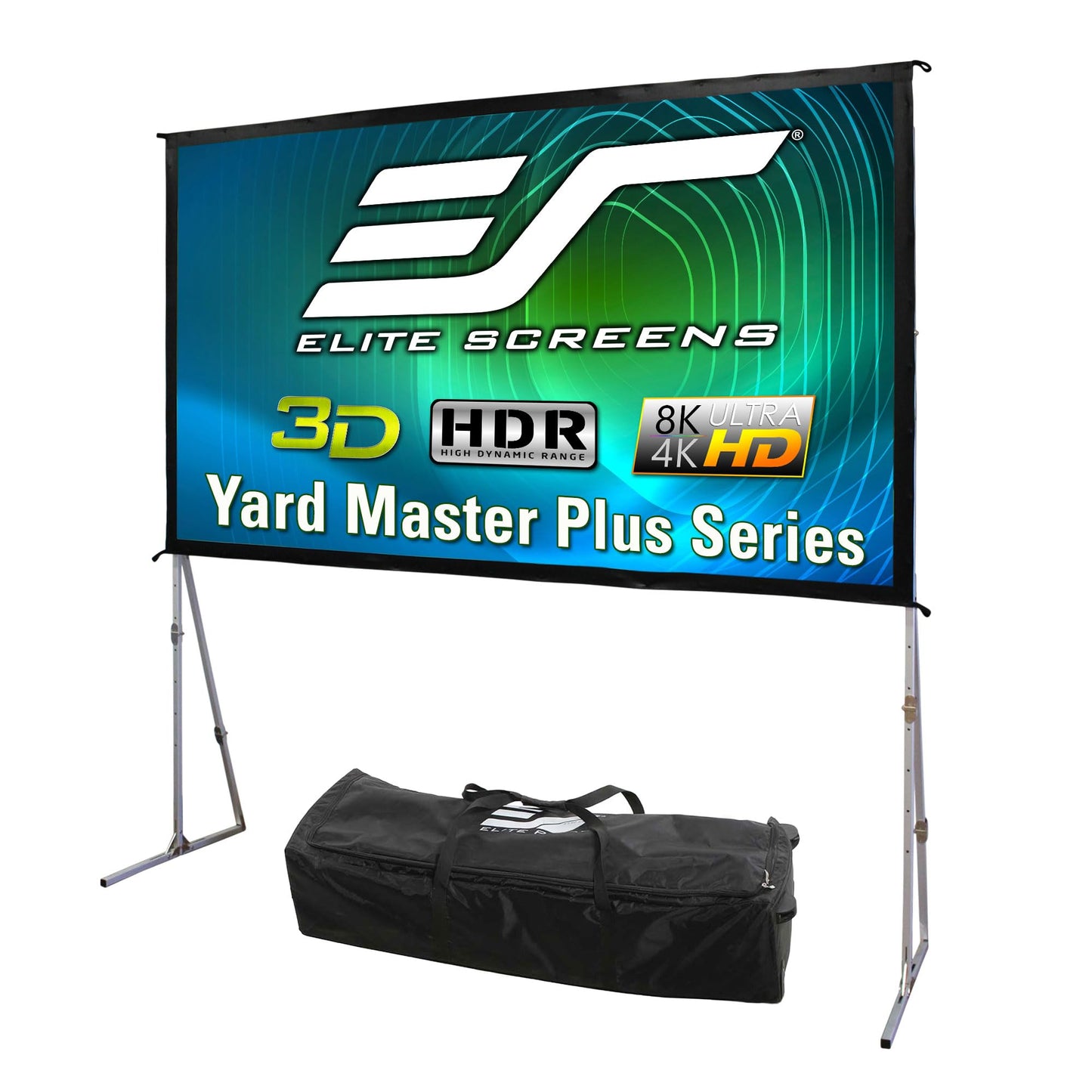 Elite Screens Yard Master Plus, 180-INCH 16:9 Height Setting Adjustable Portable Projector Screen, 4K HD Outdoor Indoor Movie Theater Front Projection, US Based Company 2-YEAR WARRANTY, OMS180H2PLUS