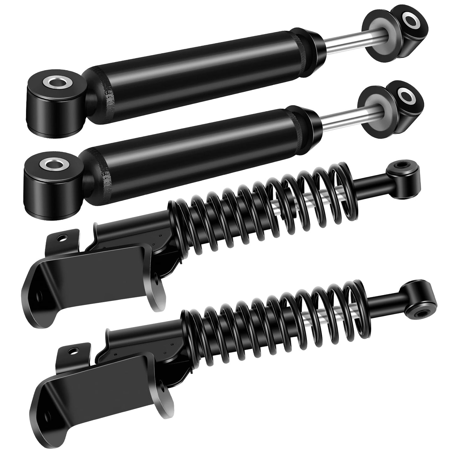 ILVGOLF Golf Cart Front Rear Shock Absorber for EZGO RXV 2008 Up Models, OEM 611724, 601246, 603024 for EZGO Shock Strut Assembly, Passenger Side and Driver Side and Rear