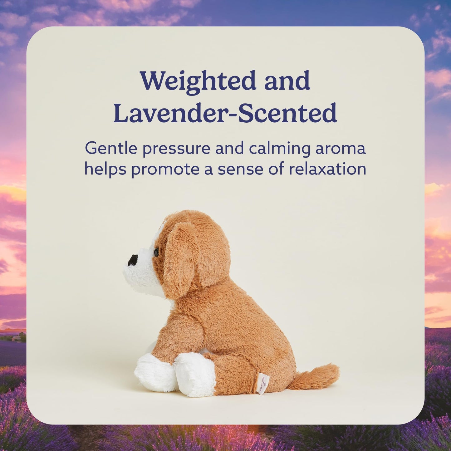 warmies Microwavable & Weighted Stuffed Animals, Beagle - Heat Therapy Weighted Plush - Cooling Relief Plush Toys - Lavender Scented Comfort for Adults & Children (Boys, Girls, Babies & Toddlers)