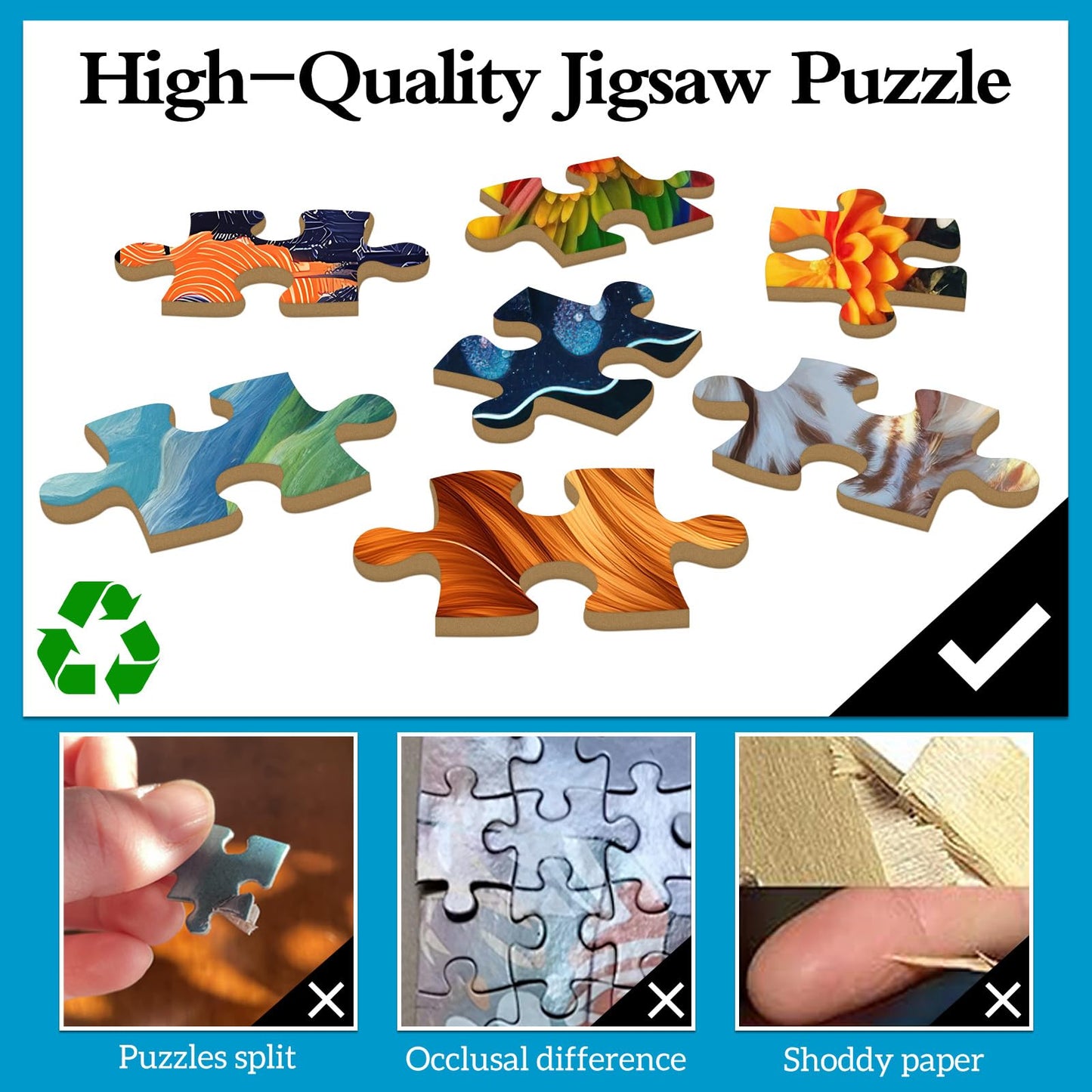 TangMosaic Magic Book Jigsaw Puzzles, 1000 Piece Puzzle for Adults, Family Puzzles Game, Fun Relaxing Challenging, Interlock Perfectly No Dust, Home Wall Decor, Gifts for Mother's Father's Day