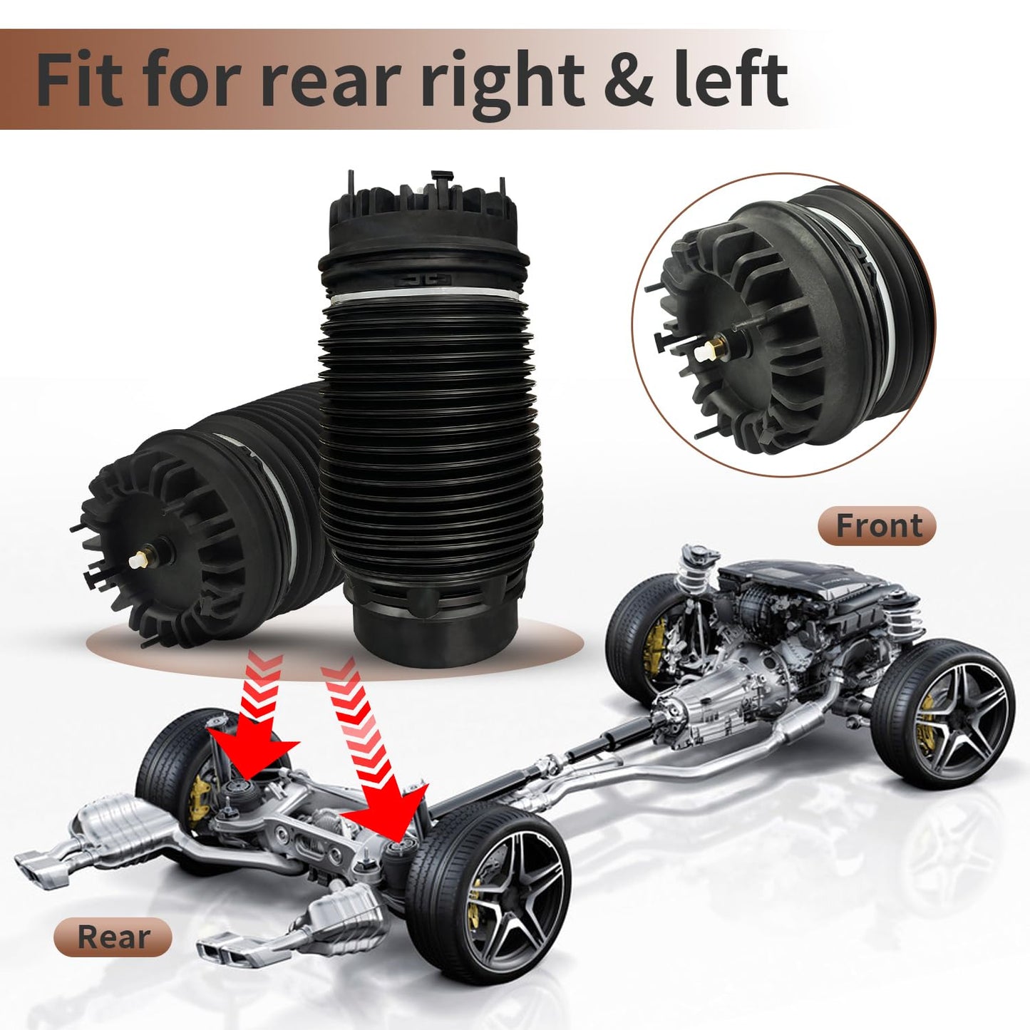 2PCS Rear Air Bag Suspension Kit, Air Spring for Dodge Ram 1500 2013-2018 Classic 2019 2020, Air Bags for Trucks Automotive Replacement Left Right 68248948AA, 4877136AA, 4877136AB
