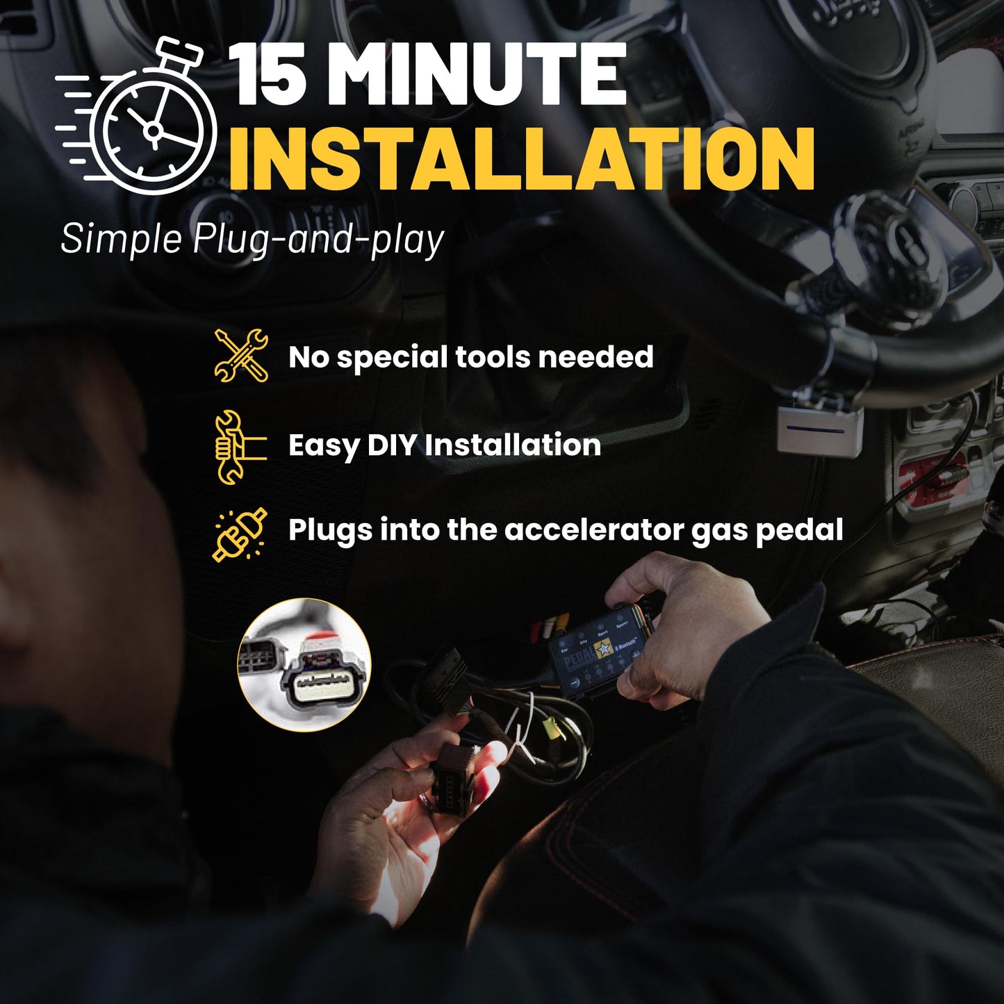 PEDAL COMMANDER for Chevrolet Corvette C8 2020-2026 Throttle Response Controller - Plug-and-Play, 4 Modes & App Control, Throttle Controller Performance Upgrades, Corvette Accessories