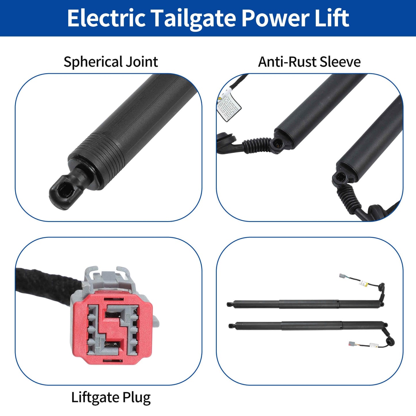ARISELIFT Rear LH RH Tailgate Power Lift Support for Ford Explorer Sport Utility 2020-2024 Rear Liftgate Power Hatch Shock Strut No.3A707255/LB5BS402A55AE 1 Pair