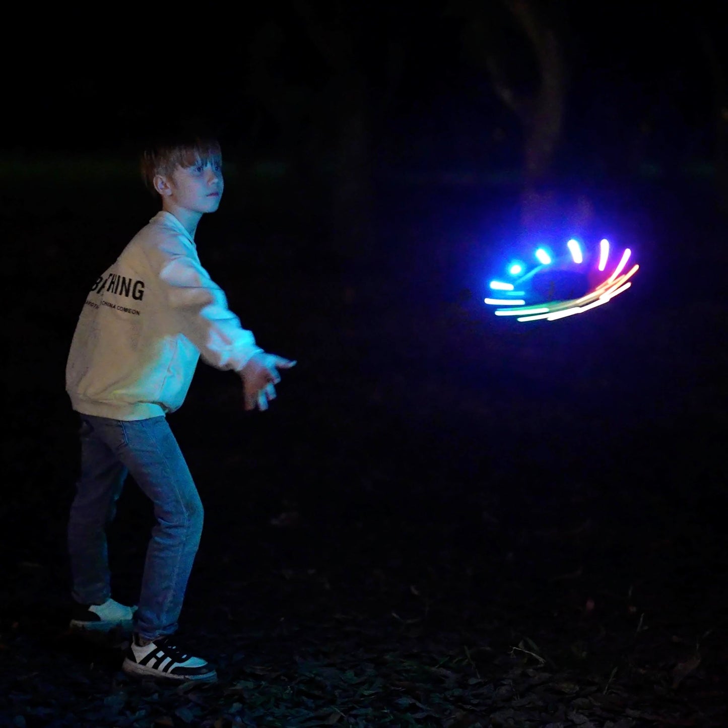 TOSY Bundle of 3-2X Green + Blue - Flying Ring 12 LEDs Super Bright
