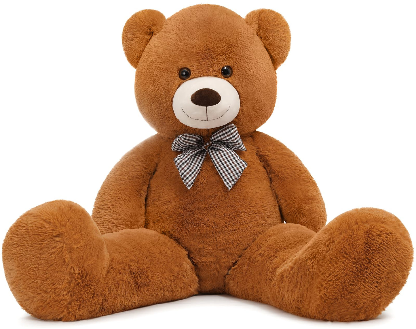 Toys Studio 5 Feet Teddy Bear, 59'' Giant Big Bear Stuffed Animal Lifesize Bear for Baby Shower Centerpieces, Large Plush Toy for Kids Girls Valentine's Day Christmas Birthday, Brown