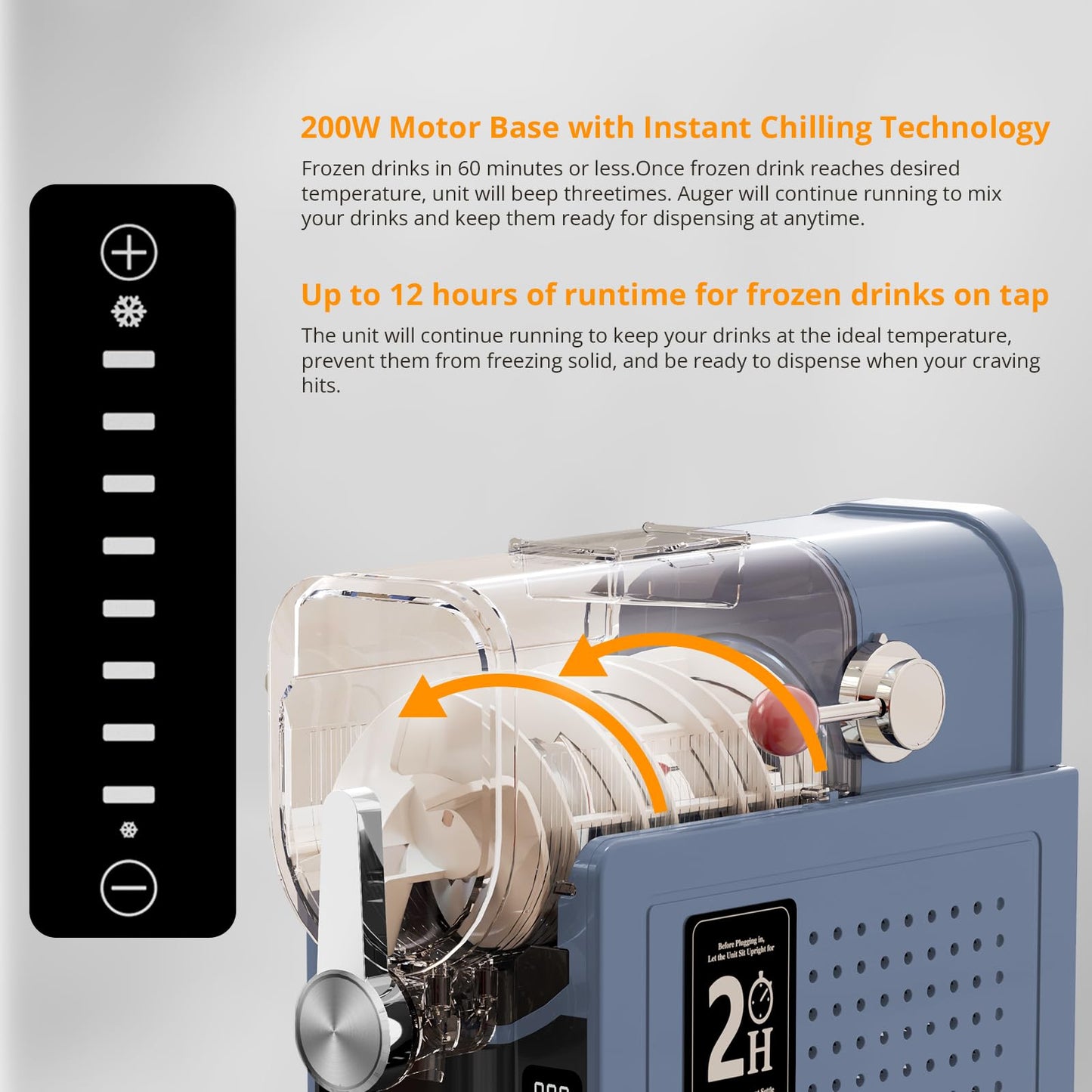 Slushie Machine, Sand Ice Maker, Frozen Drink Maker with 6 Preset Modes | No Ice Needed | Self-Cleaning Slush Machine for Home or Commercial Use | Perfect for Smoothies, Margaritas, Milkshakes