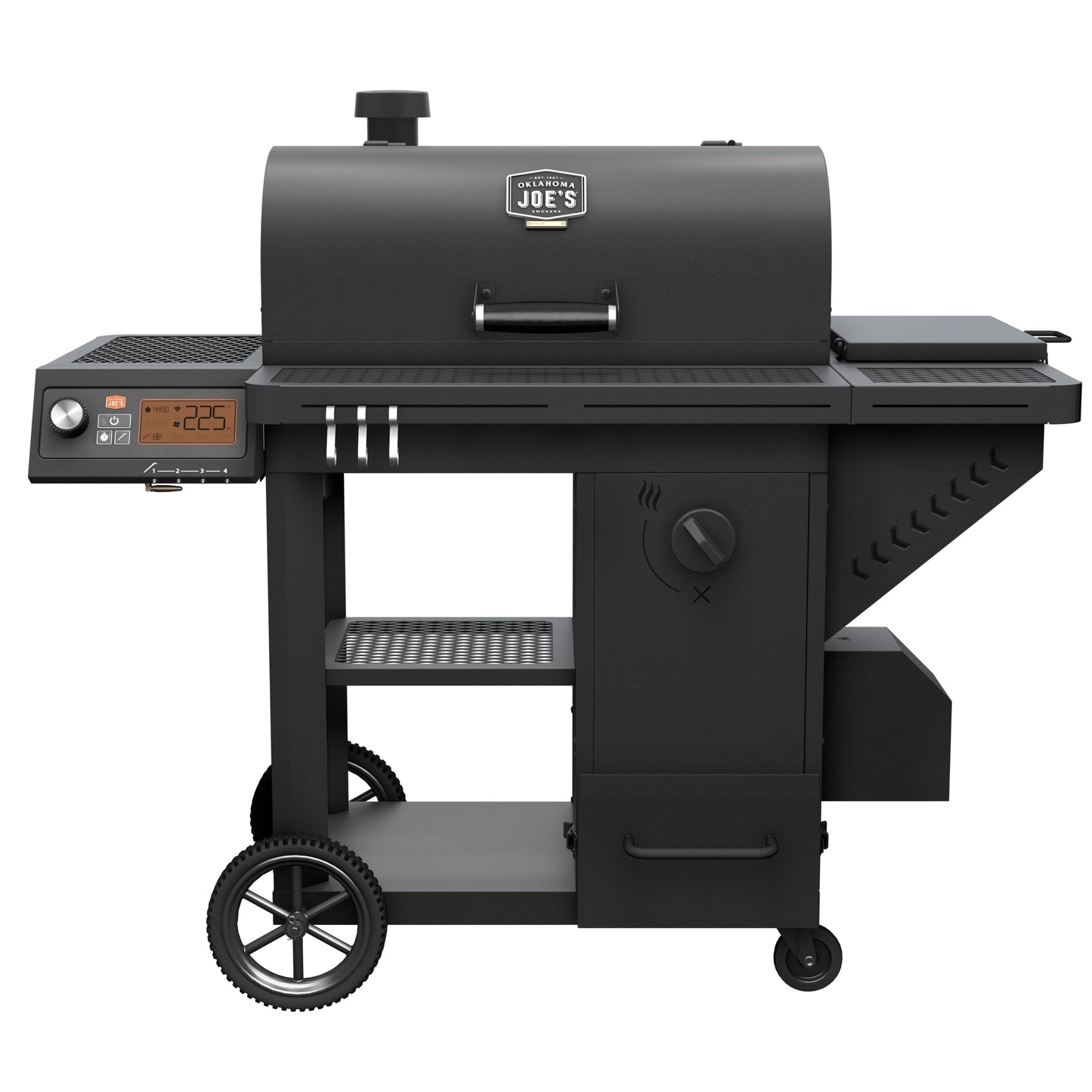 Oklahoma Joe's Tahoma Auto-Feed Charcoal 900 Deluxe Smoker and Grill, Black - 24203105
