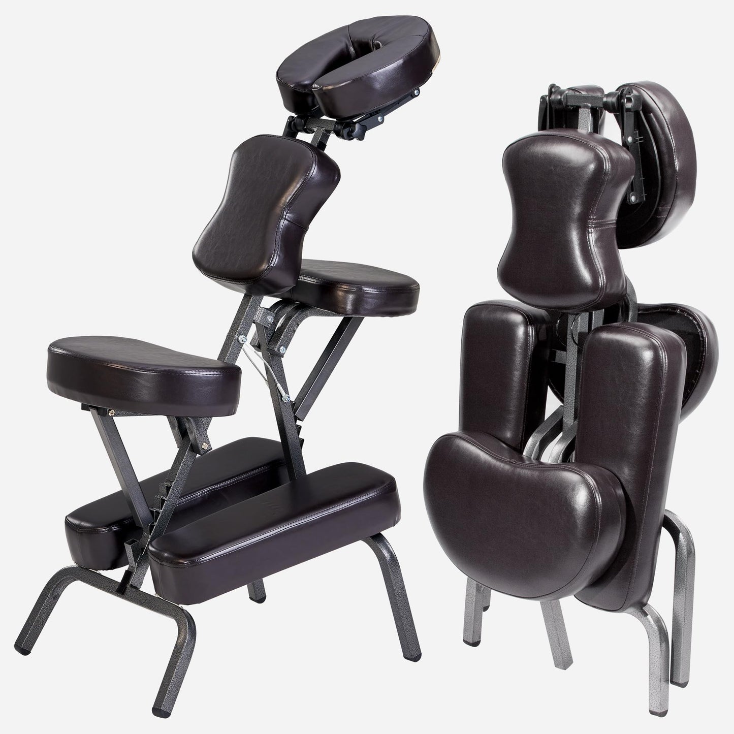 Master Massage Bedford Portable Light Weight Massage Chair, Burgundy, with Carry Case