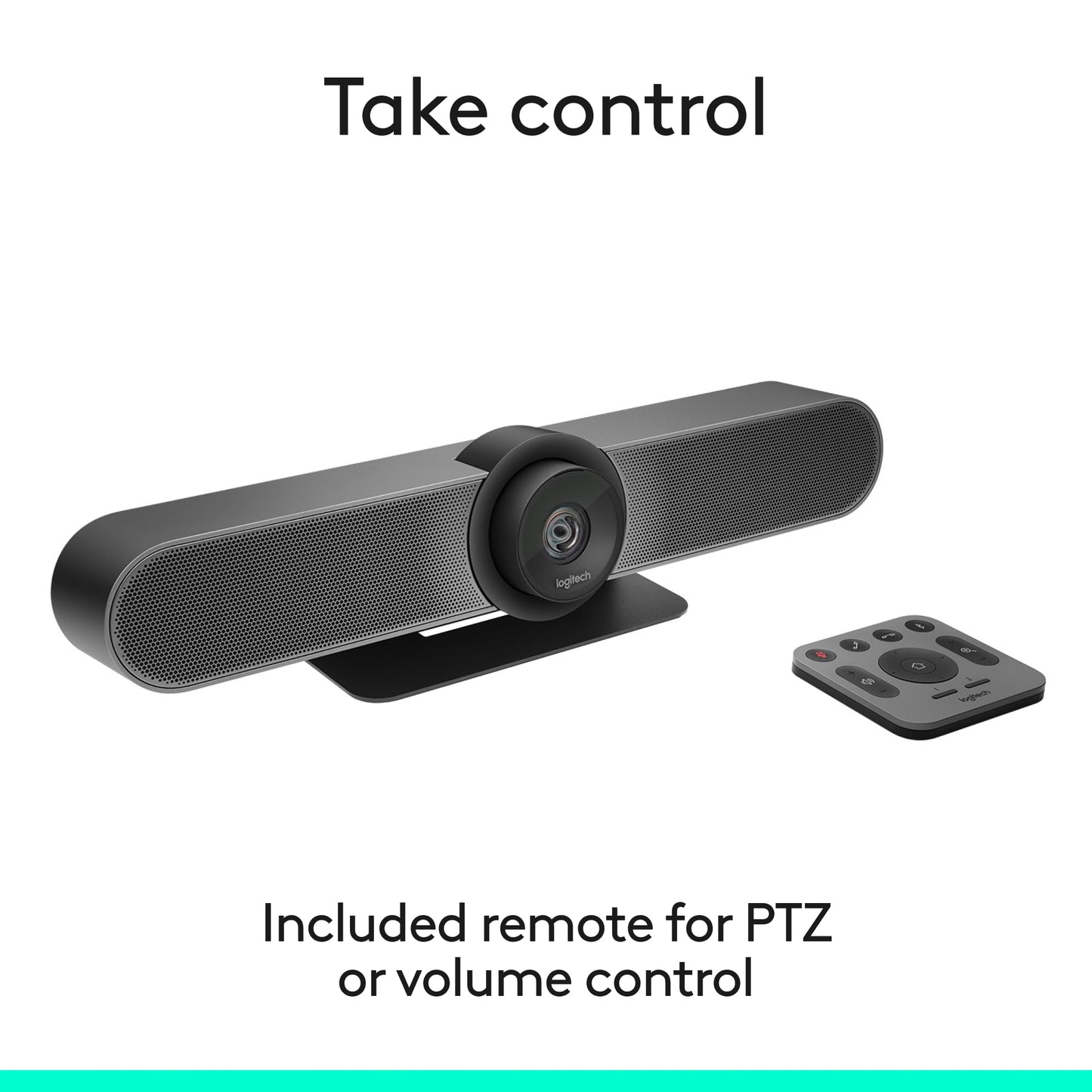 Logitech MeetUp Video Conferencing System, Ultra HD 4K/1080p/720p, 3 Microphones/Adjustable Speakers, Wide Field of View 120°, PC/Mac/Laptop/MacBook/Tablet - Black
