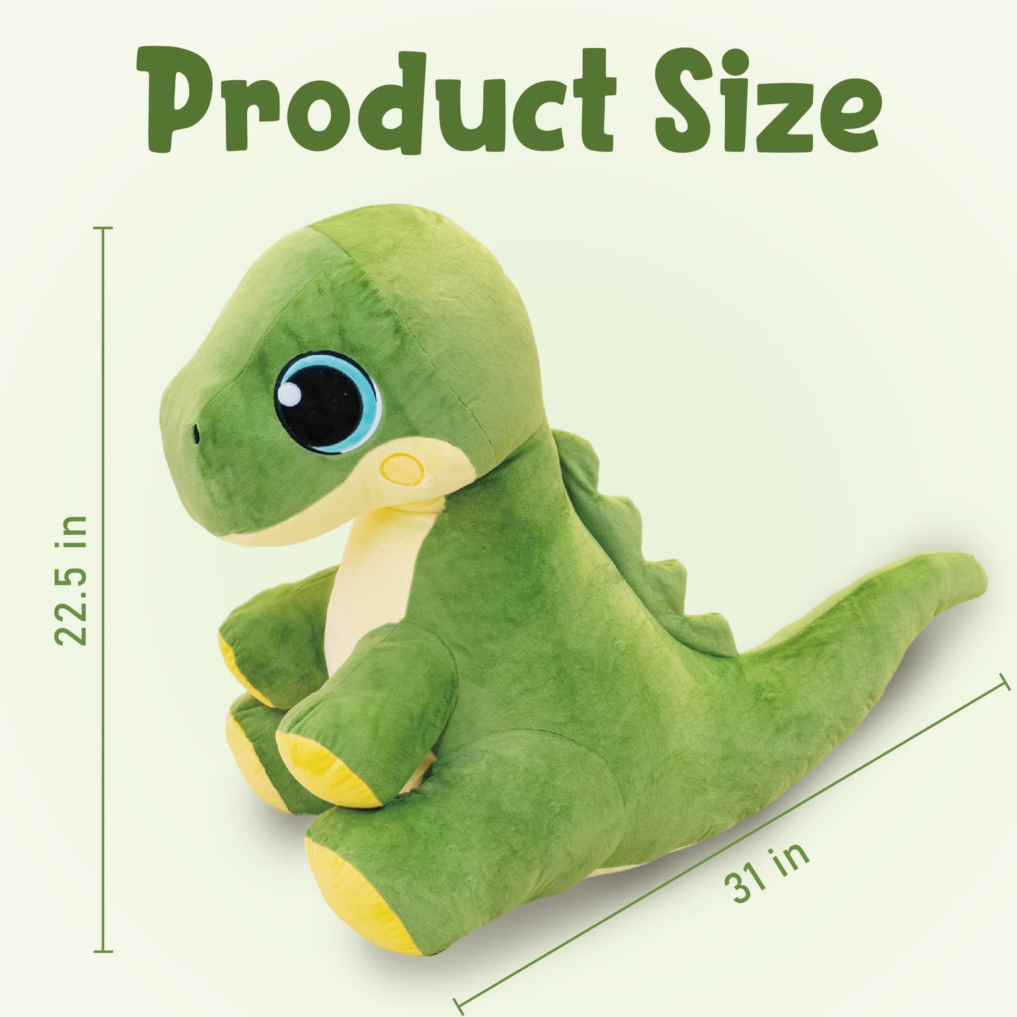 Jrystar 31" Large Dinosaur Stuffed Animals for Boys, Soft Jumbo Trex Plush Toys, Big Stuffed Dinosaur Plushie, Giant Dino Plush Toys, Gifts for Kids Girls Adults on Birthday Children's Day Christmas