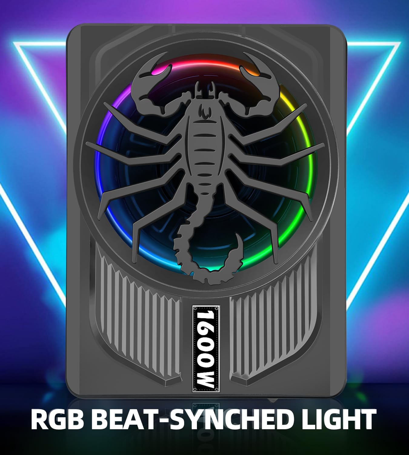 TZGBASS 2026 Upgraded 1600W Slim Underseat Car Subwoofer and Amp Package with RGB Beat-Synced Light, Individual Control for Low Pass/Gain/Boost Bass, Clean Deep Bass Perfect for Truck, SUV, Jeep