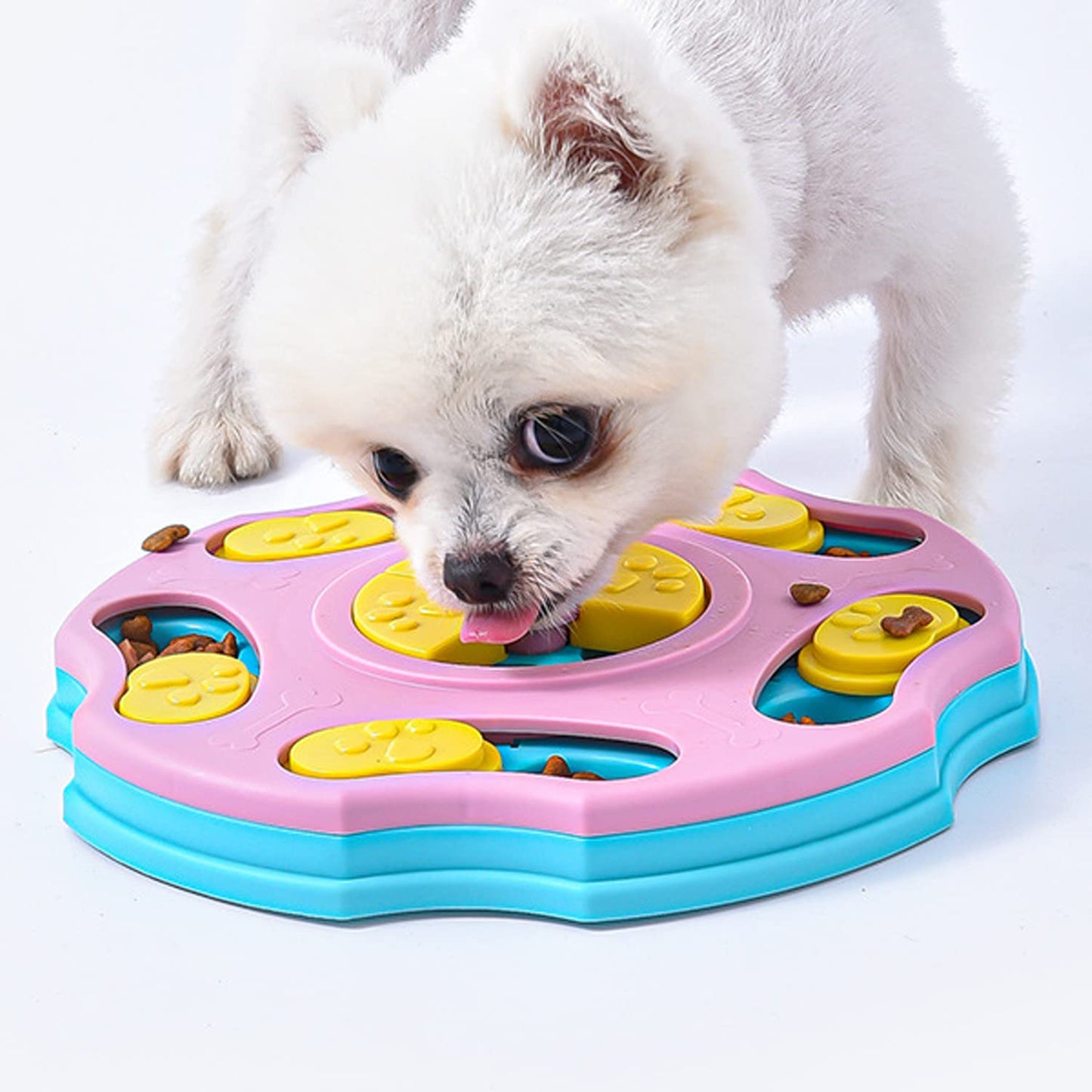 Interactive Dog Puzzle Toy for Large, Medium, Small Smart Dogs - Enrichment and Mental Stimulation for Training - Treat Chew Gifts for Dogs Puppies & Cats (Sky Blue)