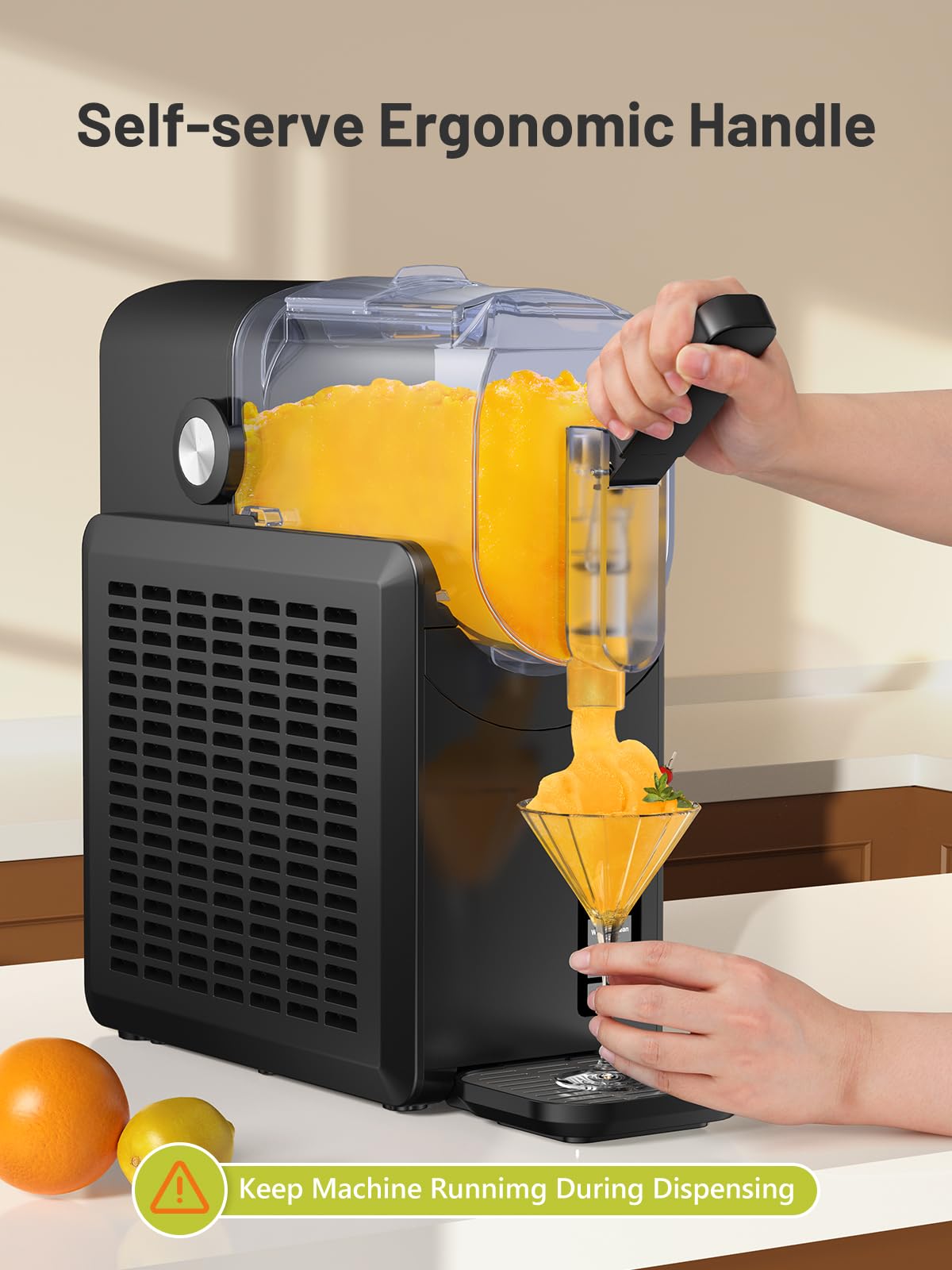 KEENSTAR 88oz Slushie Machine, Slushy Machine for Home with 5 Preset Programs, No Ice Needed, Frozen Drink Maker with Self-Cleaning for Frozen Margaritas, Frappés, Milkshake & More