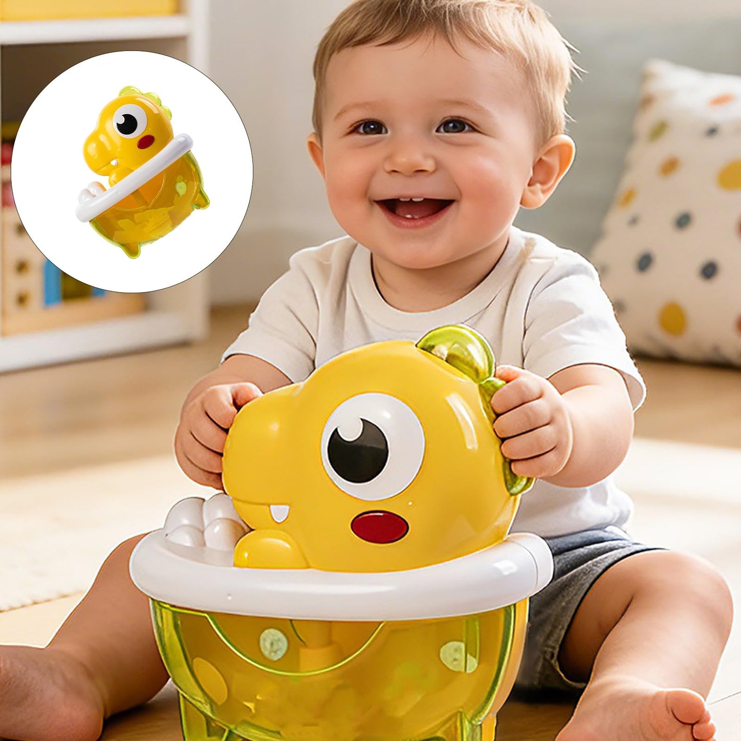Automatic Dinosaur Bath Toy for Babies and Toddler Bubble Maker with Music for Time Fun Toy