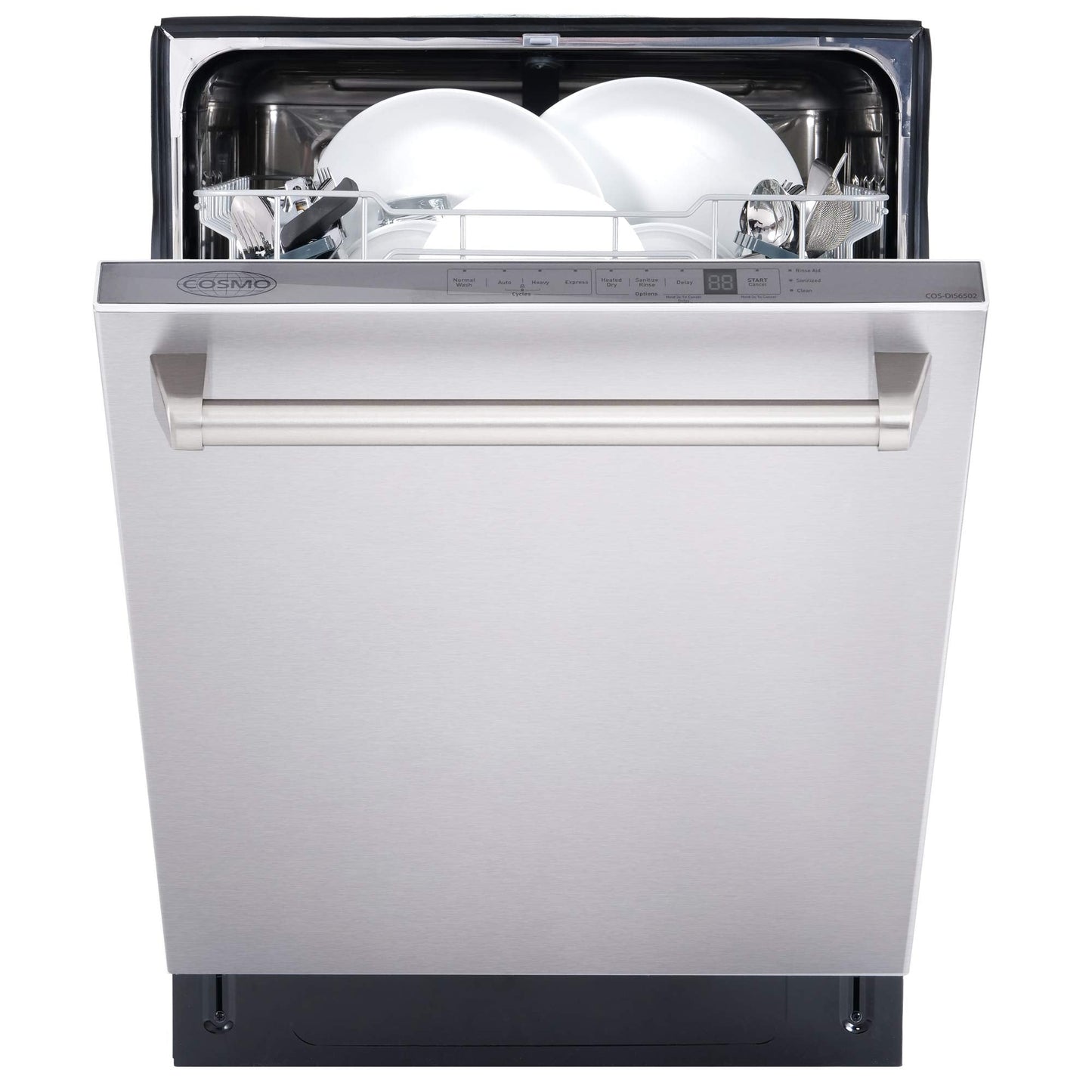 COSMO COS-DIS6502 24 in. Dishwasher in Fingerprint Resistant Stainless Steel with Stainless Steel Tub