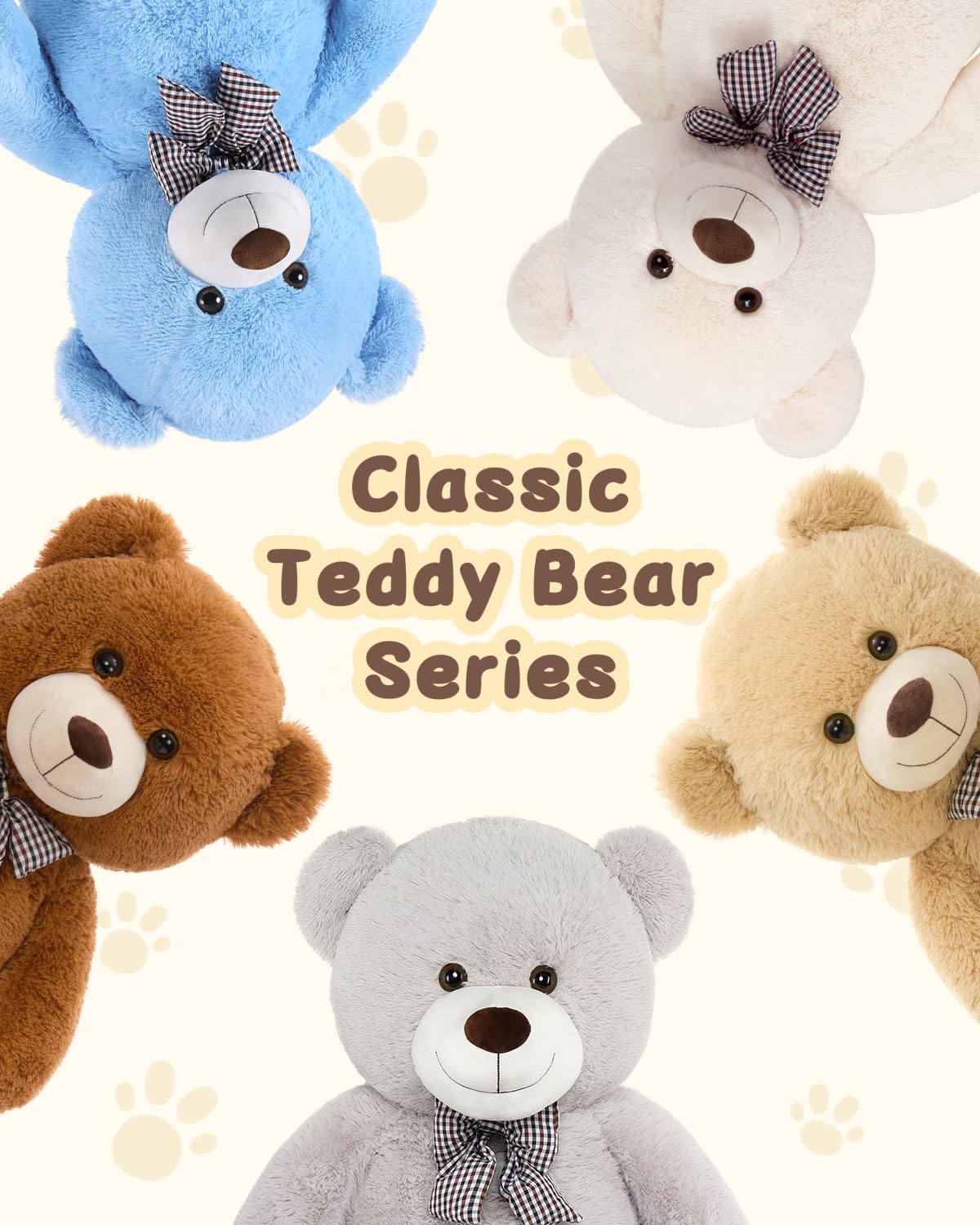 MaoGoLan Giant Teddy Bear Plush Toy - Ultra Soft & Cute Large Stuffed Animal 39 inches, Perfect for Baby Showers, Birthdays, Valentine’s Day Gifts (Kids, Couples, Family),Dark Brown