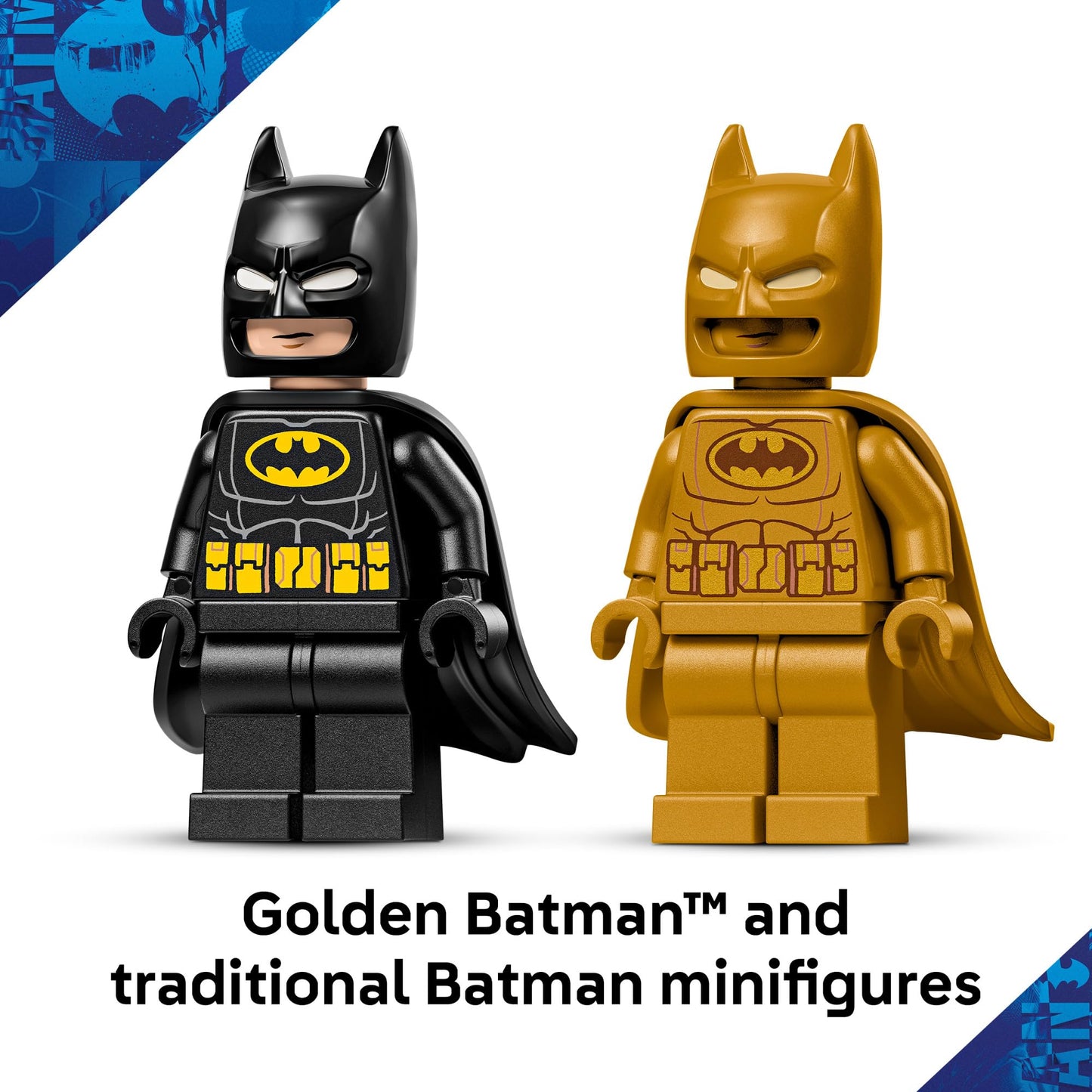 LEGO DC Batman: Batman Logo Building Toy - Super Hero Bedroom Decor for Kids, Boys & Girls, Ages 12+ - with Classic & Golden Batman Minifigures - Gift Idea for Birthdays & Fans - 76330