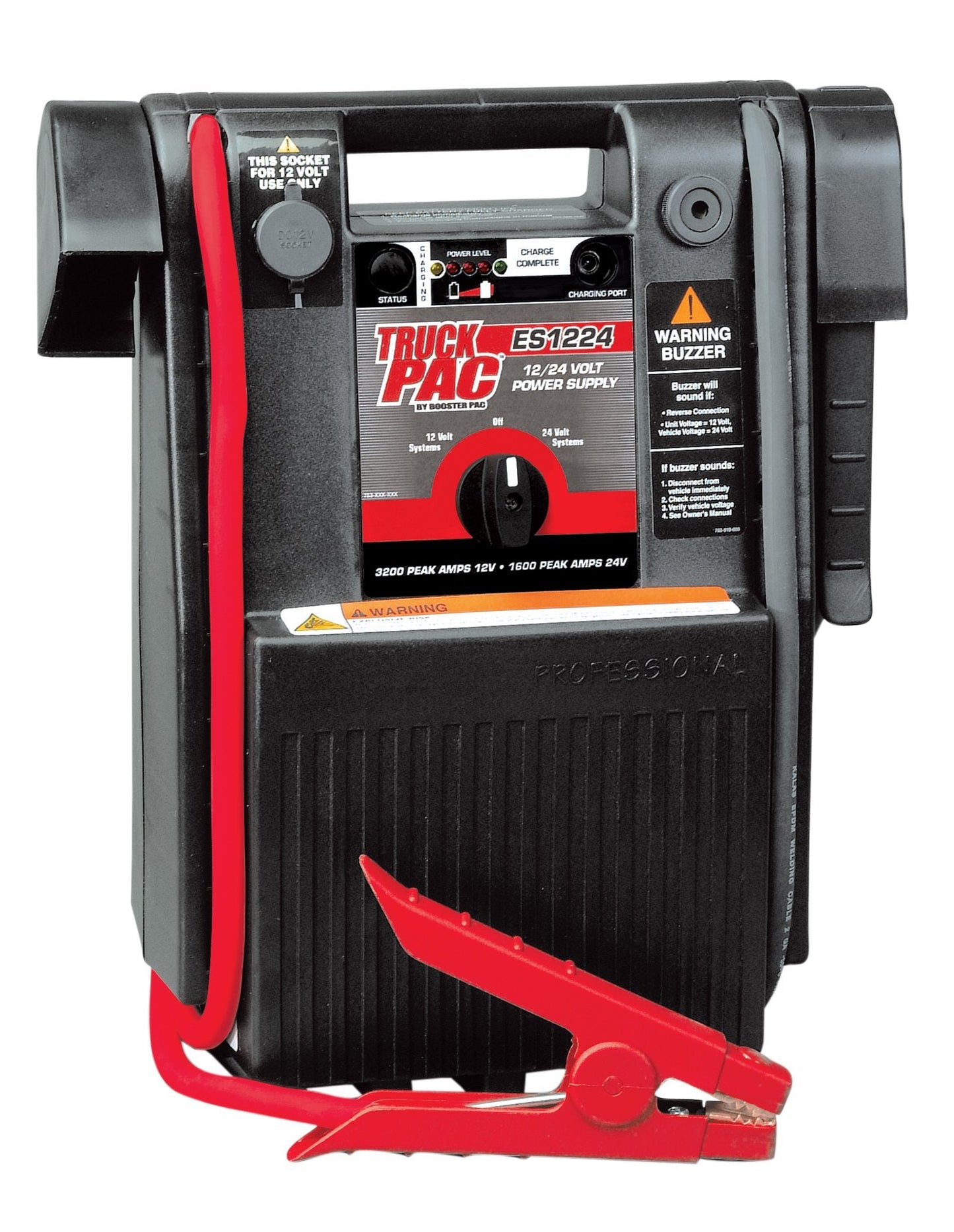 Clore Automotive Truck PAC ES1224 3000/1500 Peak Amp 12/24V Jump Starter and Clore Automotive Jump-N-Carry JNC660 1700 Peak Amp 12 Volt Jump Starter