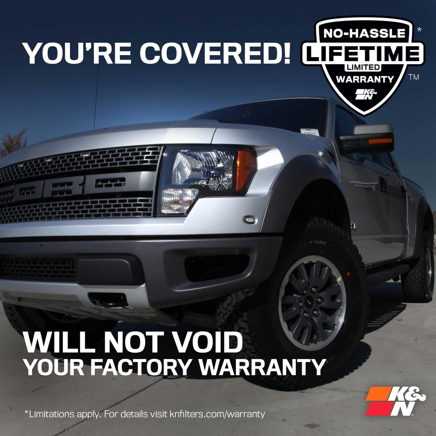 K&N Cold Air Intake System: High-Flow Air Filter, Increase Performance & Towing: Compatible with 2011-2014 FORD: F150, 57-2583