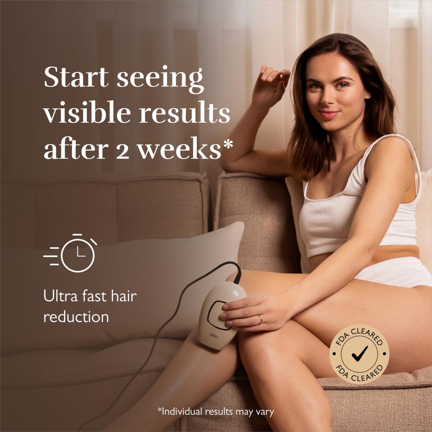 Silk'n Infinity Fast Compact IPL Laser Hair Removal Device for Women and Men, Painless Permanent Hair Reduction at Home for Face and Body, Automatic Skin Color Sensor, Ultra Fast, Travel Case Included