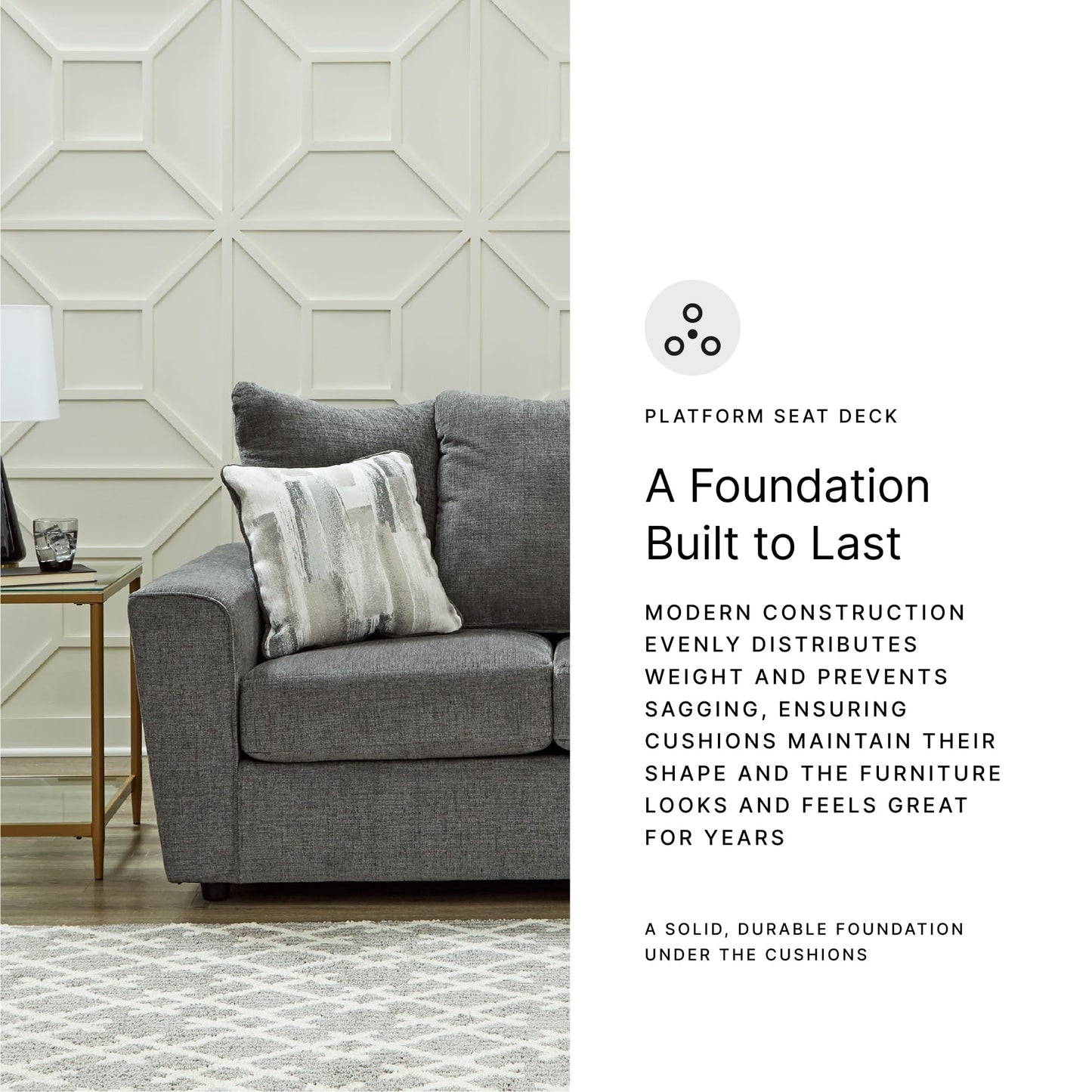 Signature Design by Ashley Stairatt Casual Loveseat with Flared Arms, Gray